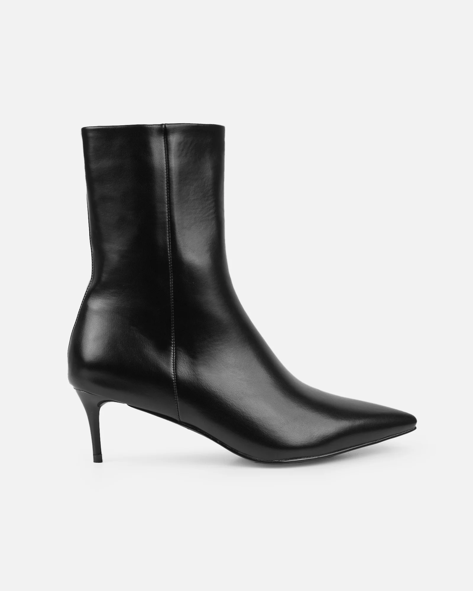 Huxley Black Low Heel Ankle Boots - Image 2
