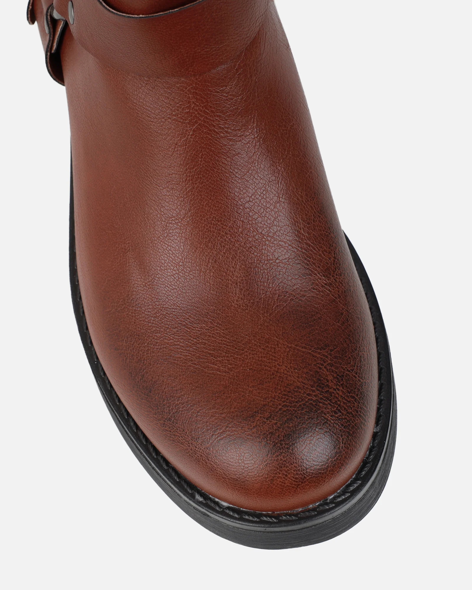 Indi Tan Short Biker Boots - Image 4