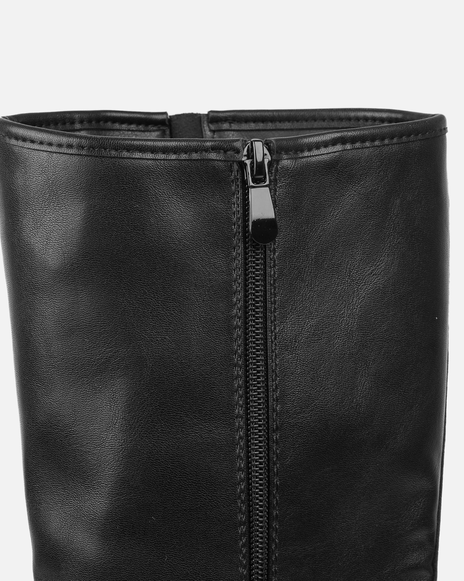 Indiana Black Strap Detail Biker Boots - Image 3
