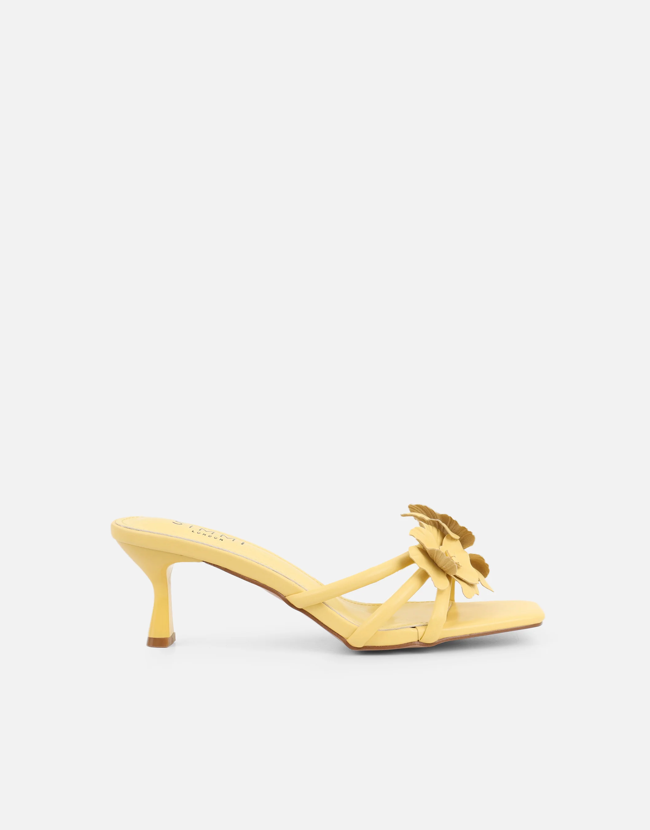 Jemima Yellow Flower Detail Mules - Image 3
