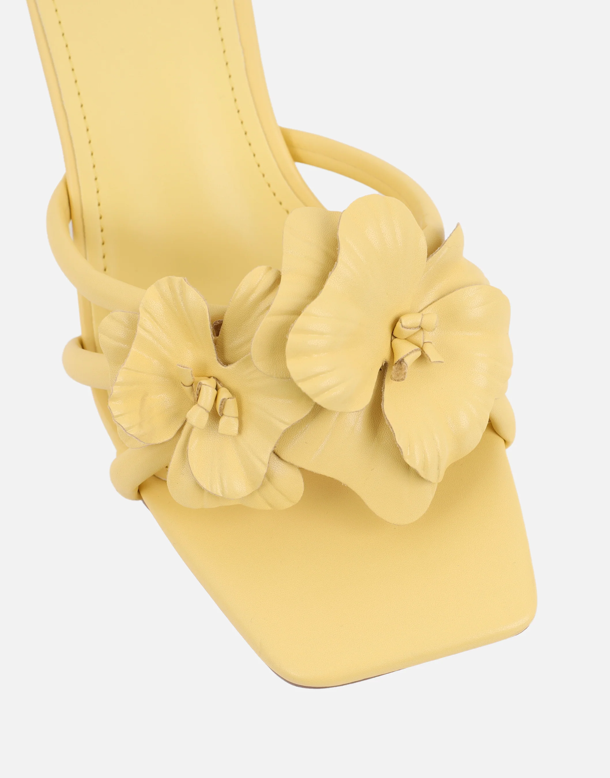 Jemima Yellow Flower Detail Mules - Image 5