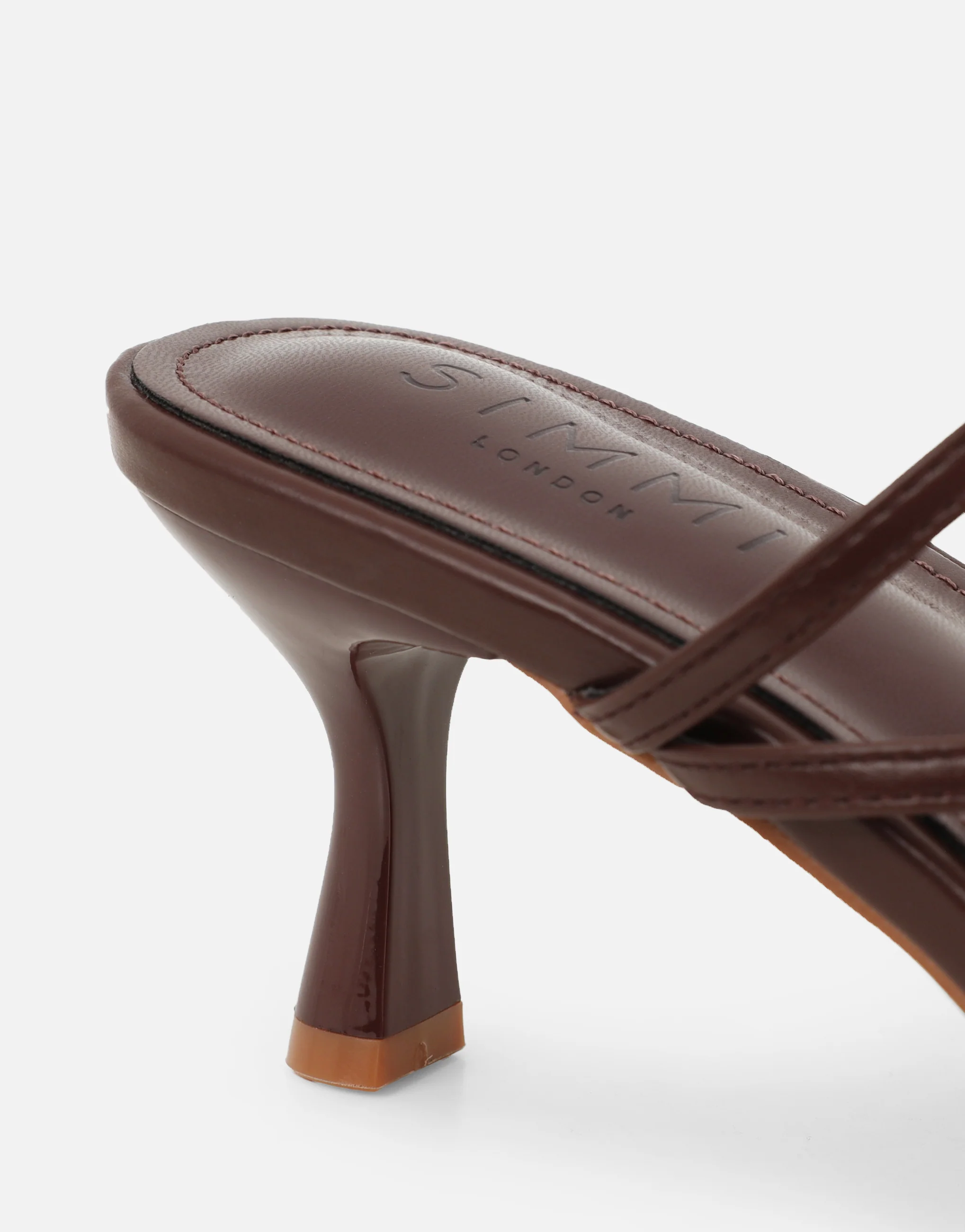 Jenna Brown Toe Post Mules - Image 3