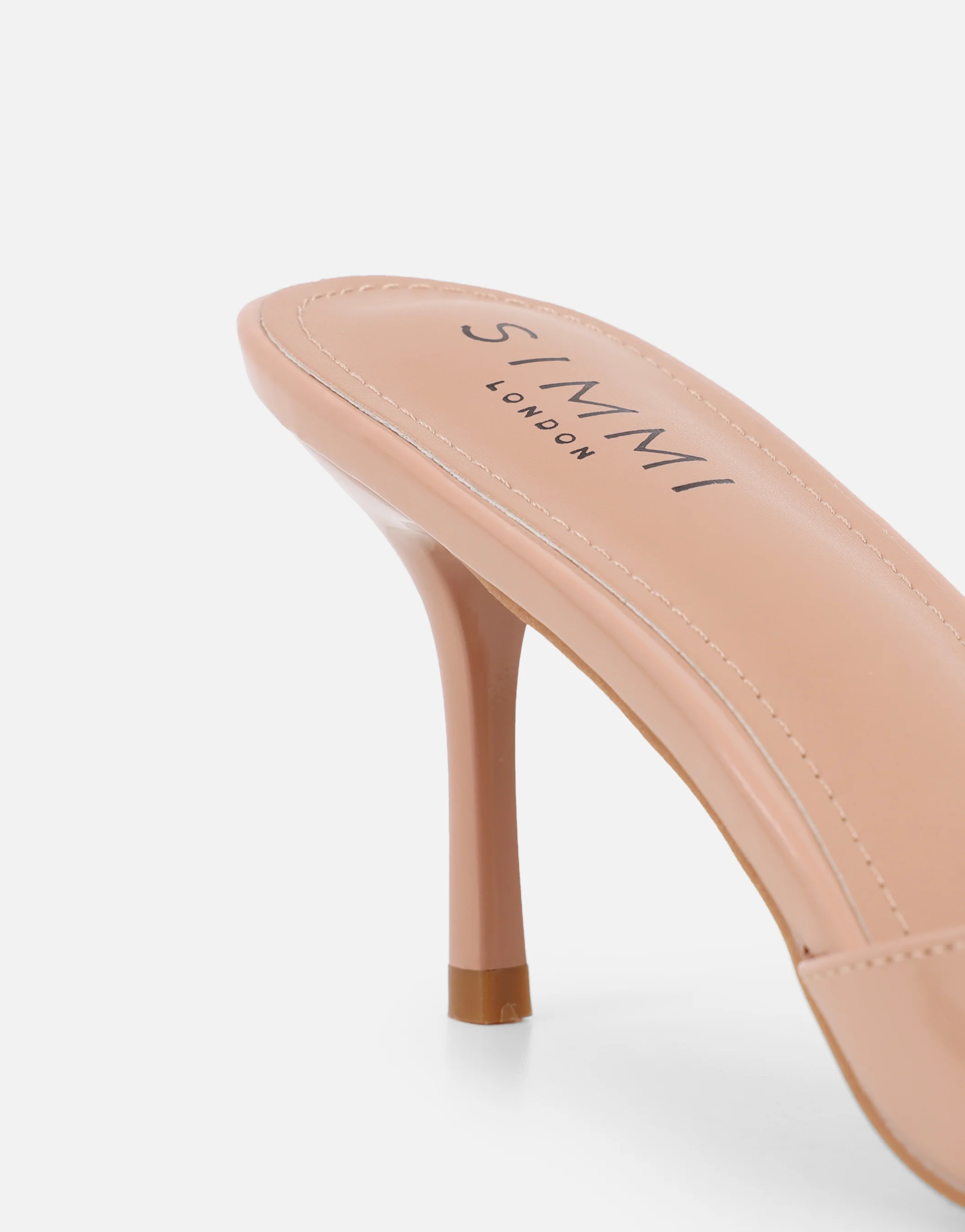 Jerez Nude Patent Peep Toe Heeled Sandals - Image 3