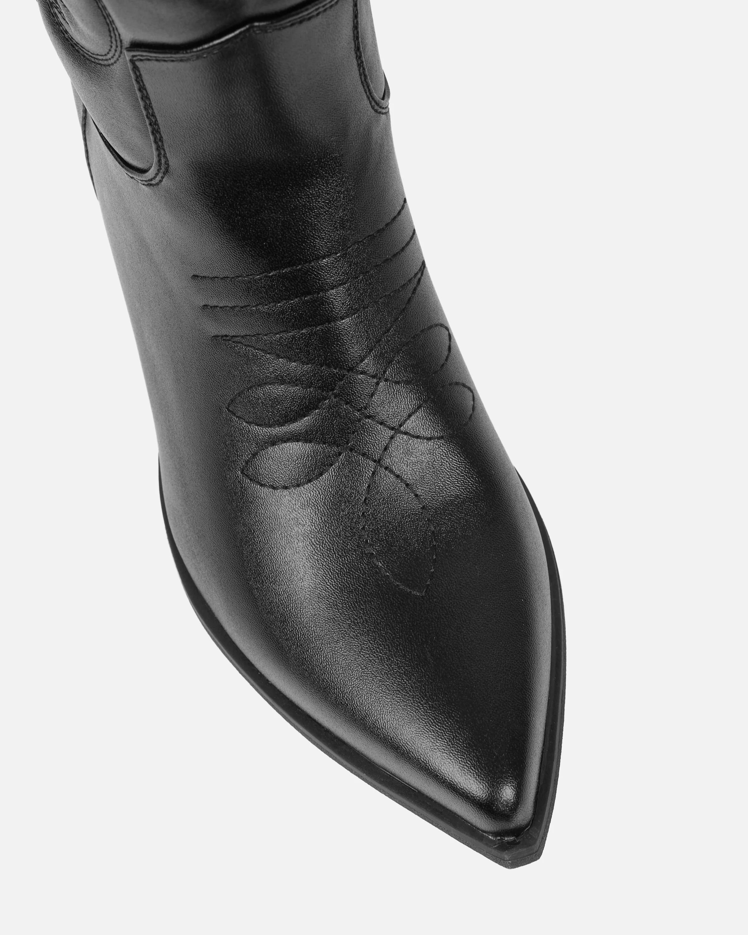 Joseph Black Calf Western Boots - Image 4