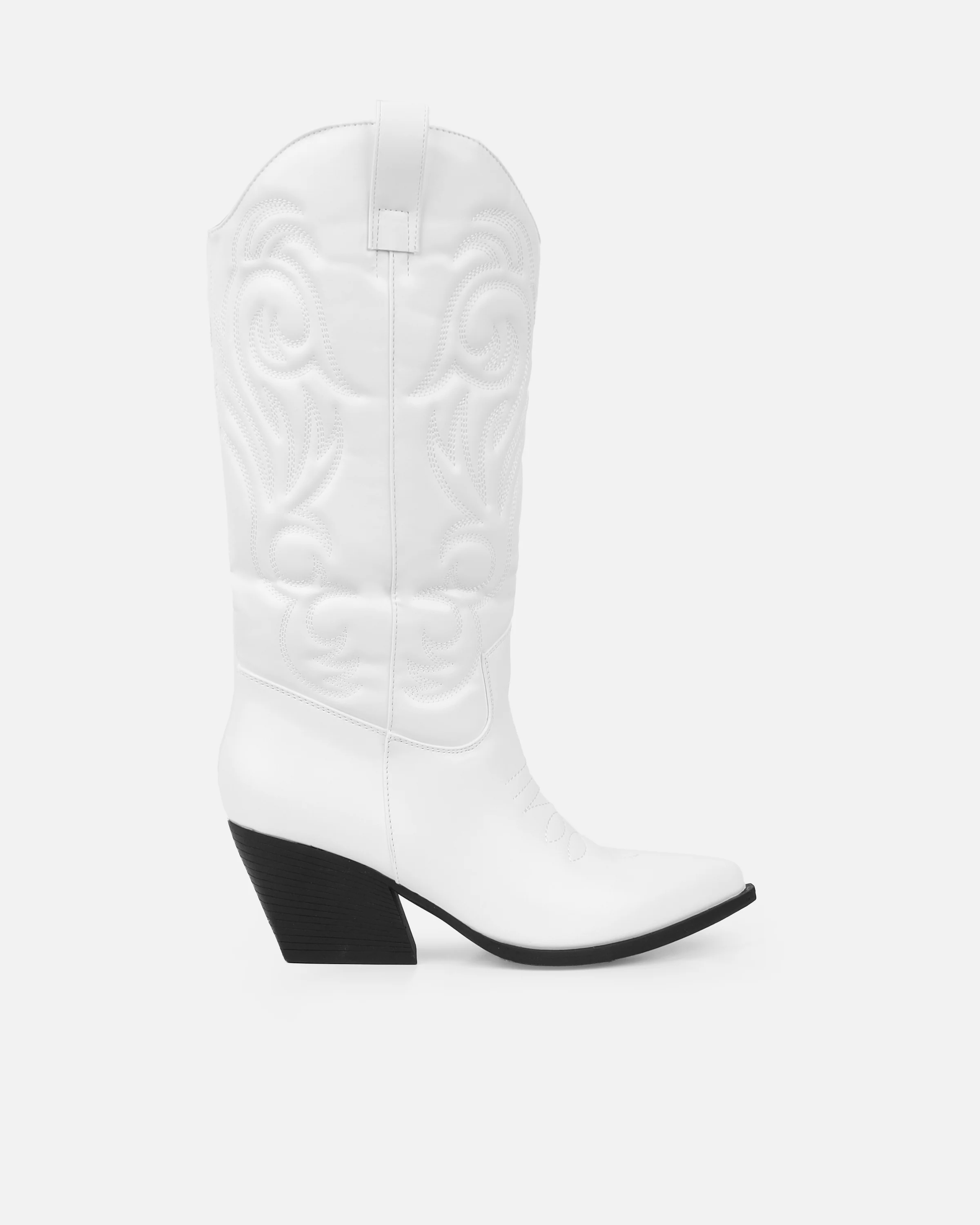 Joseph White Calf Western Boots - Image 2