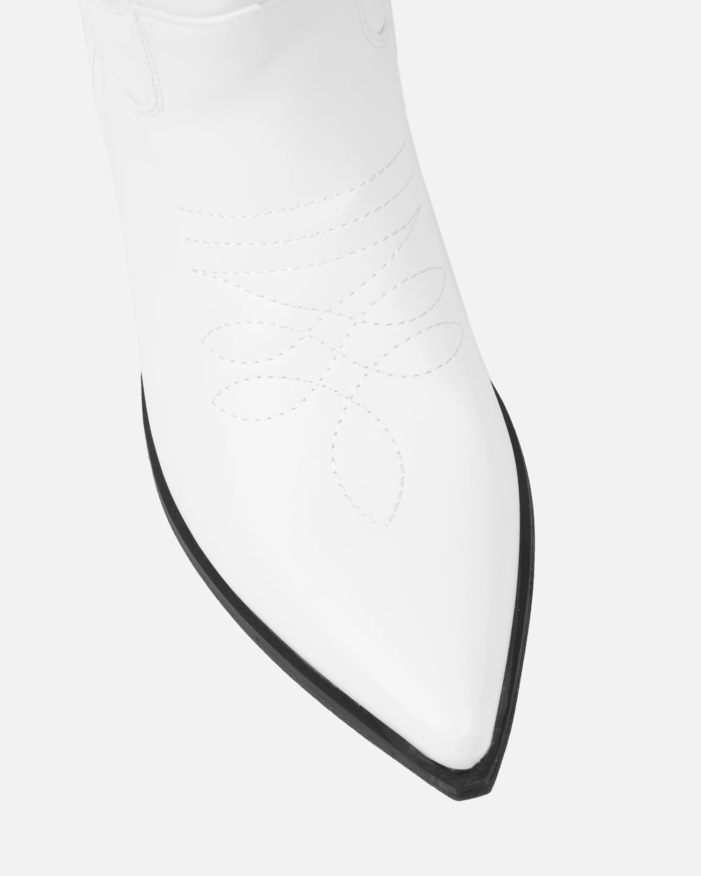 Joseph White Calf Western Boots - Image 4