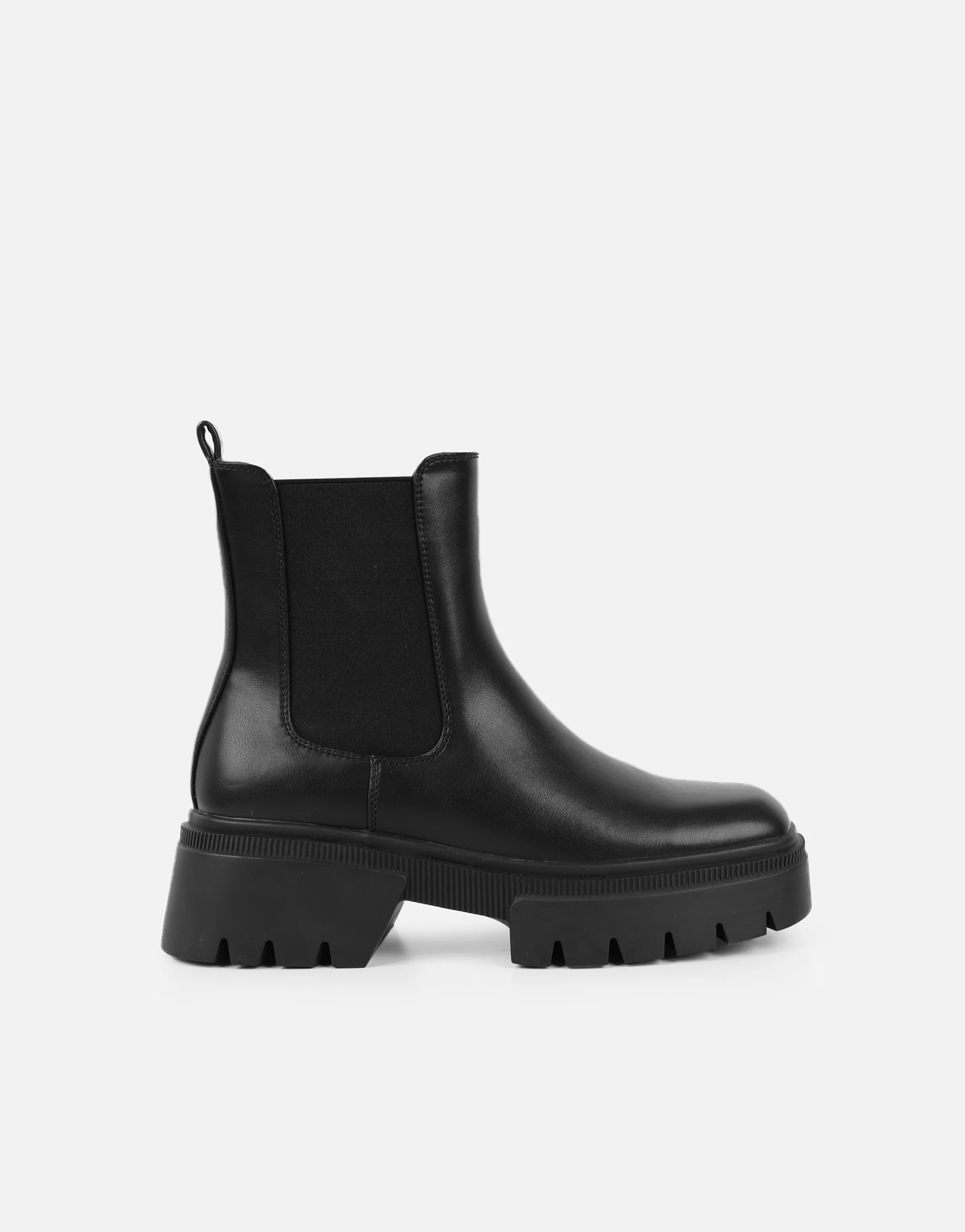 Judd Black Chunky Chelsea Boots - Image 2