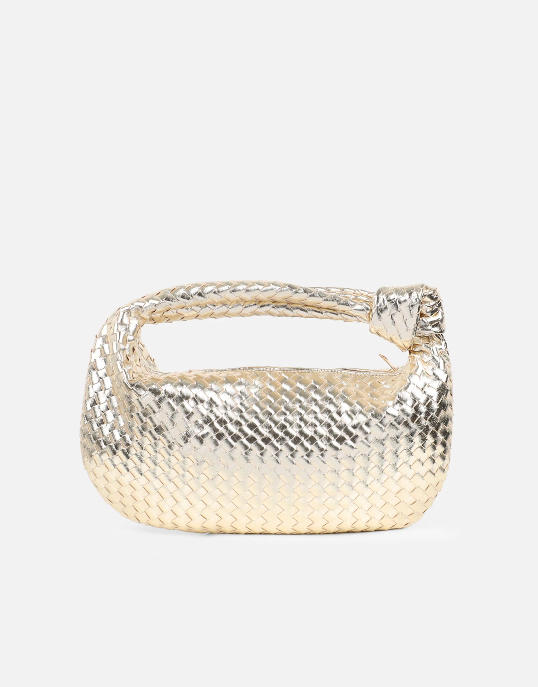 Justine Woven Gold Bag - Image 3