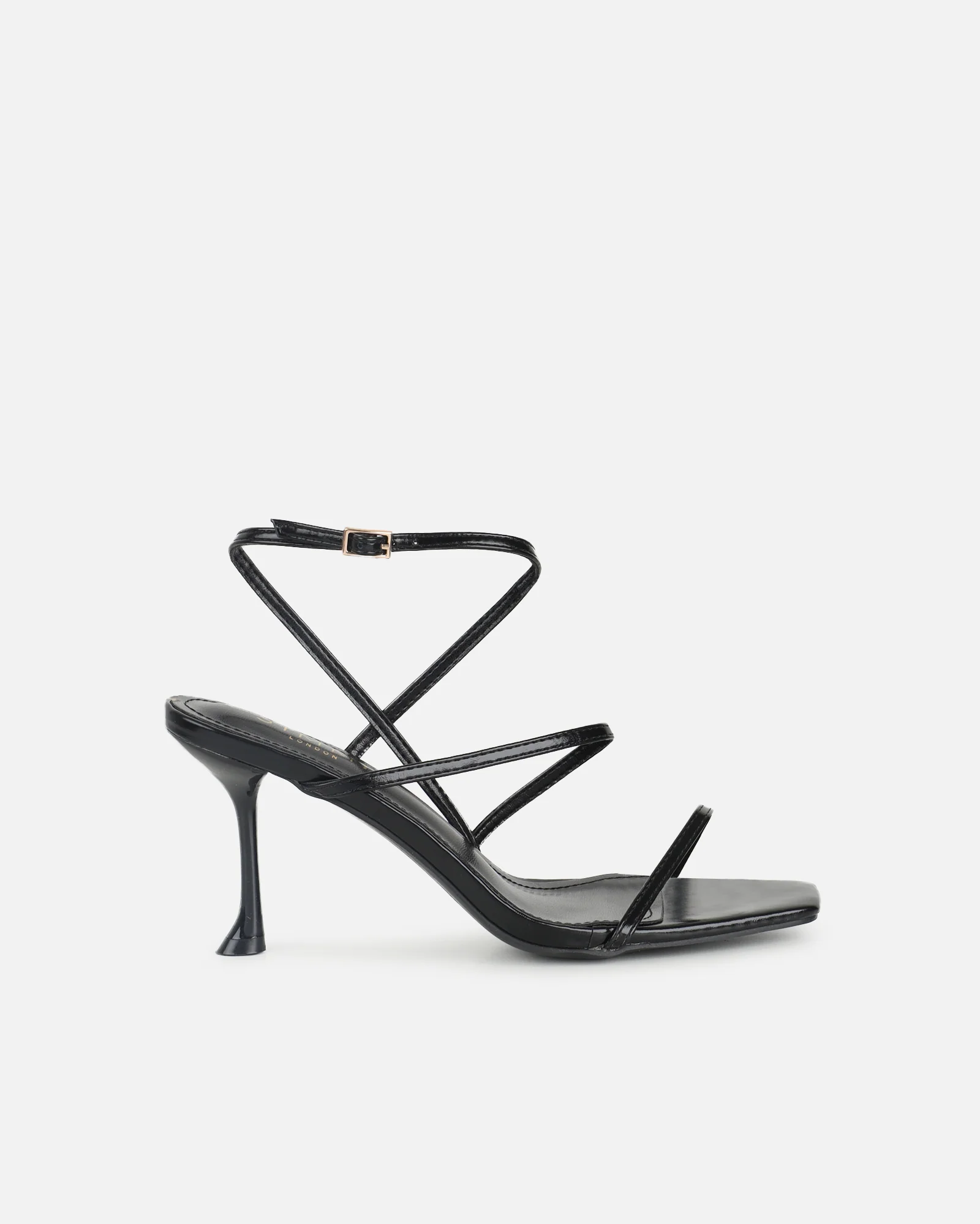 Kaleah Black Heeled Sandals - Image 2