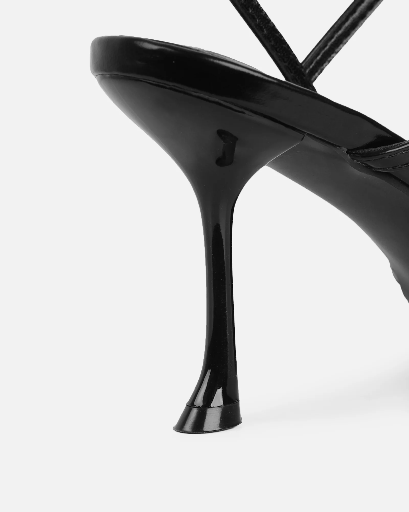 Kaleah Black Heeled Sandals - Image 3