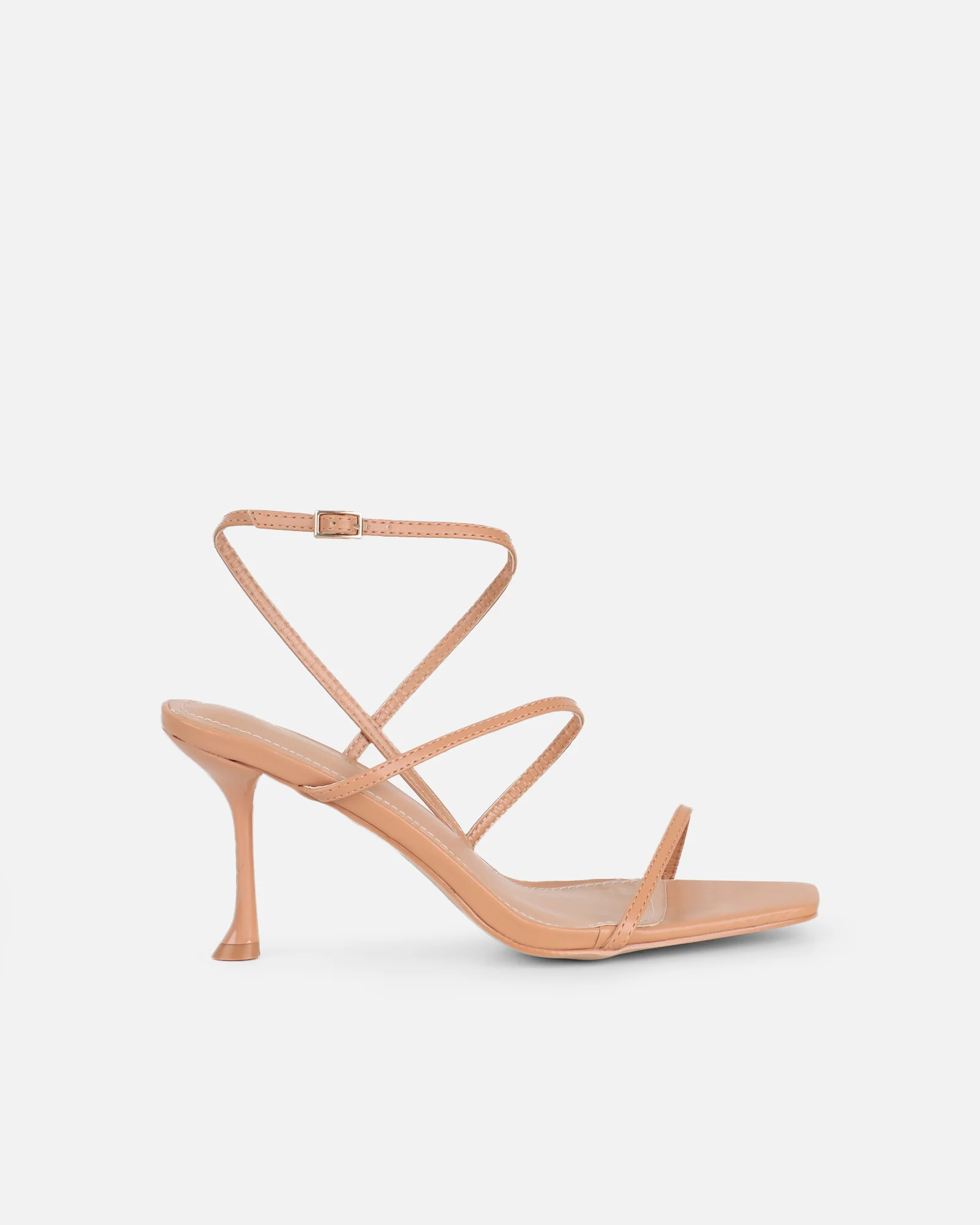 Kaleah Nude Heeled Sandals - Image 2