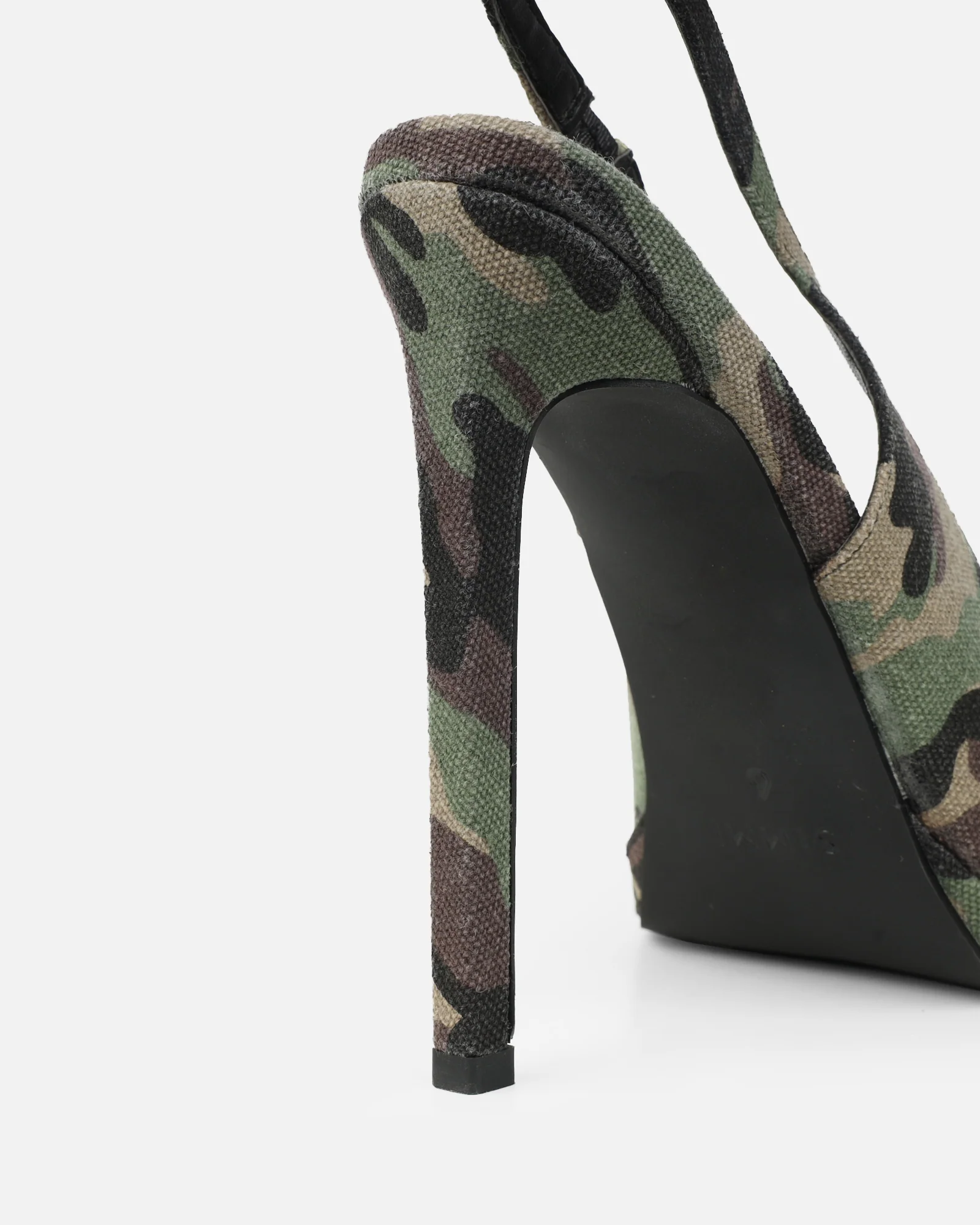 Kandie Green Camo Sling Back Court Shoes - Image 3