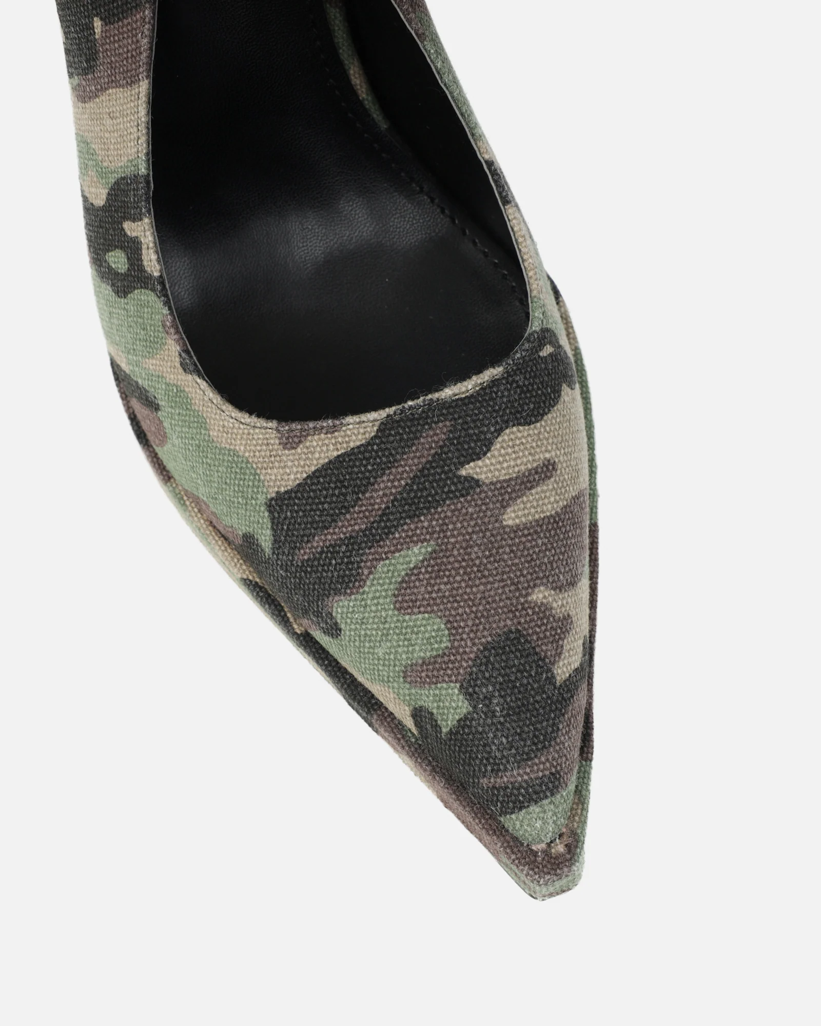 Kandie Green Camo Sling Back Court Shoes - Image 4