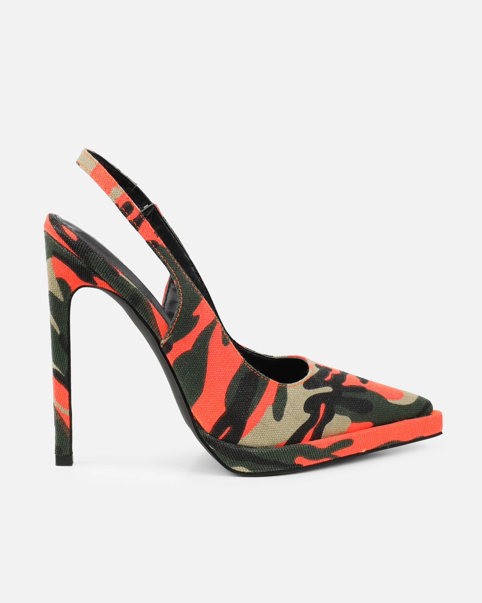 Kandie Orange Camo Sling Back Court Shoes - Image 2