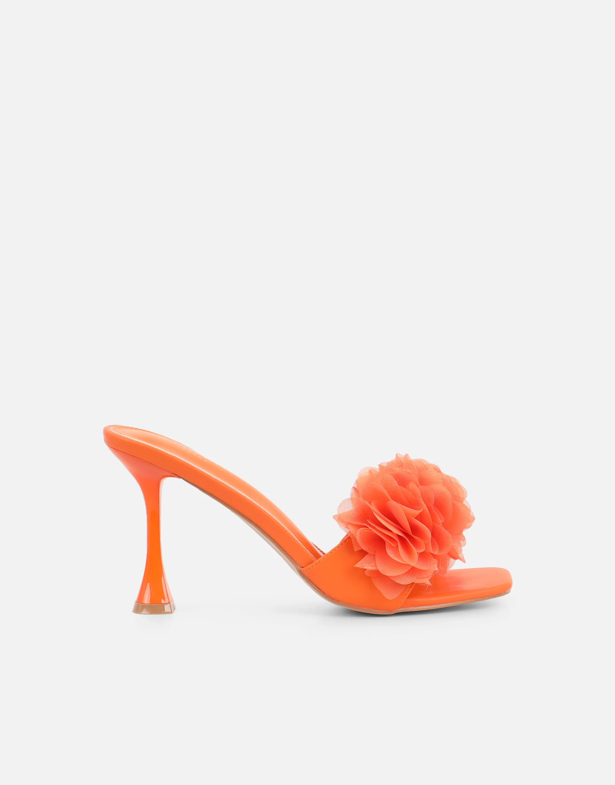Kaz Orange Petal Detail Mules - Image 2