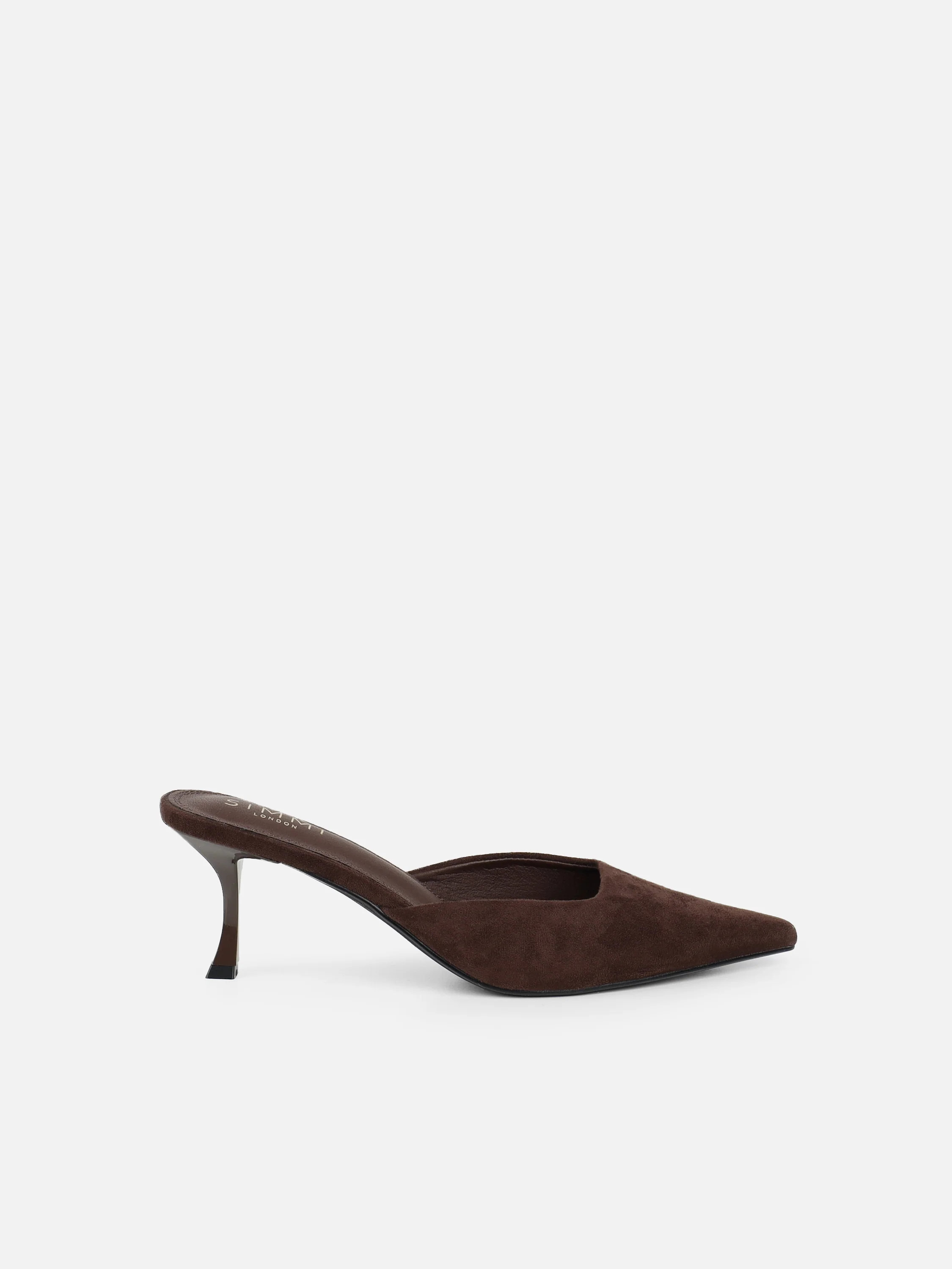 Keira Brown Suede Mules - Image 2