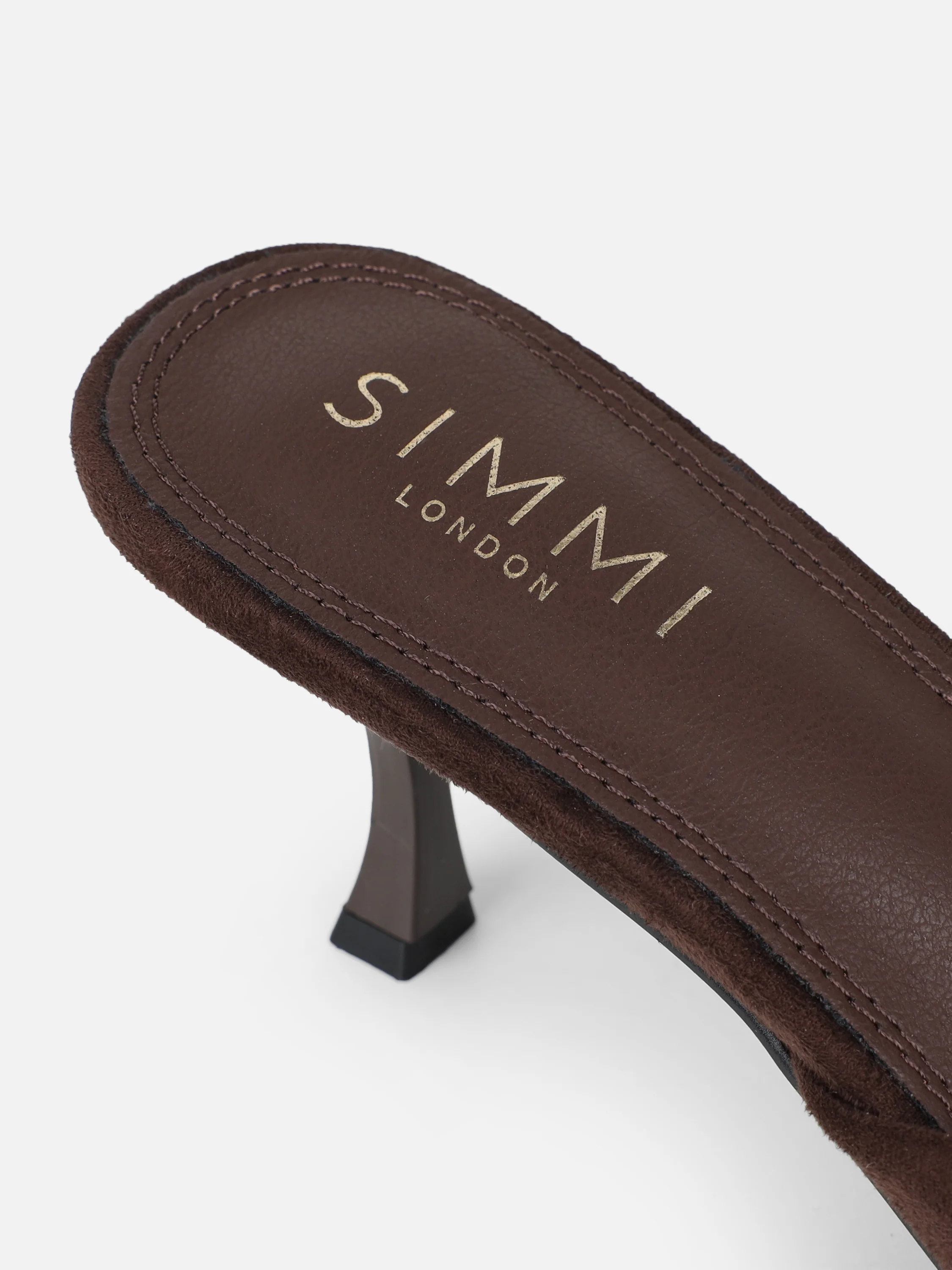 Keira Brown Suede Mules - Image 3
