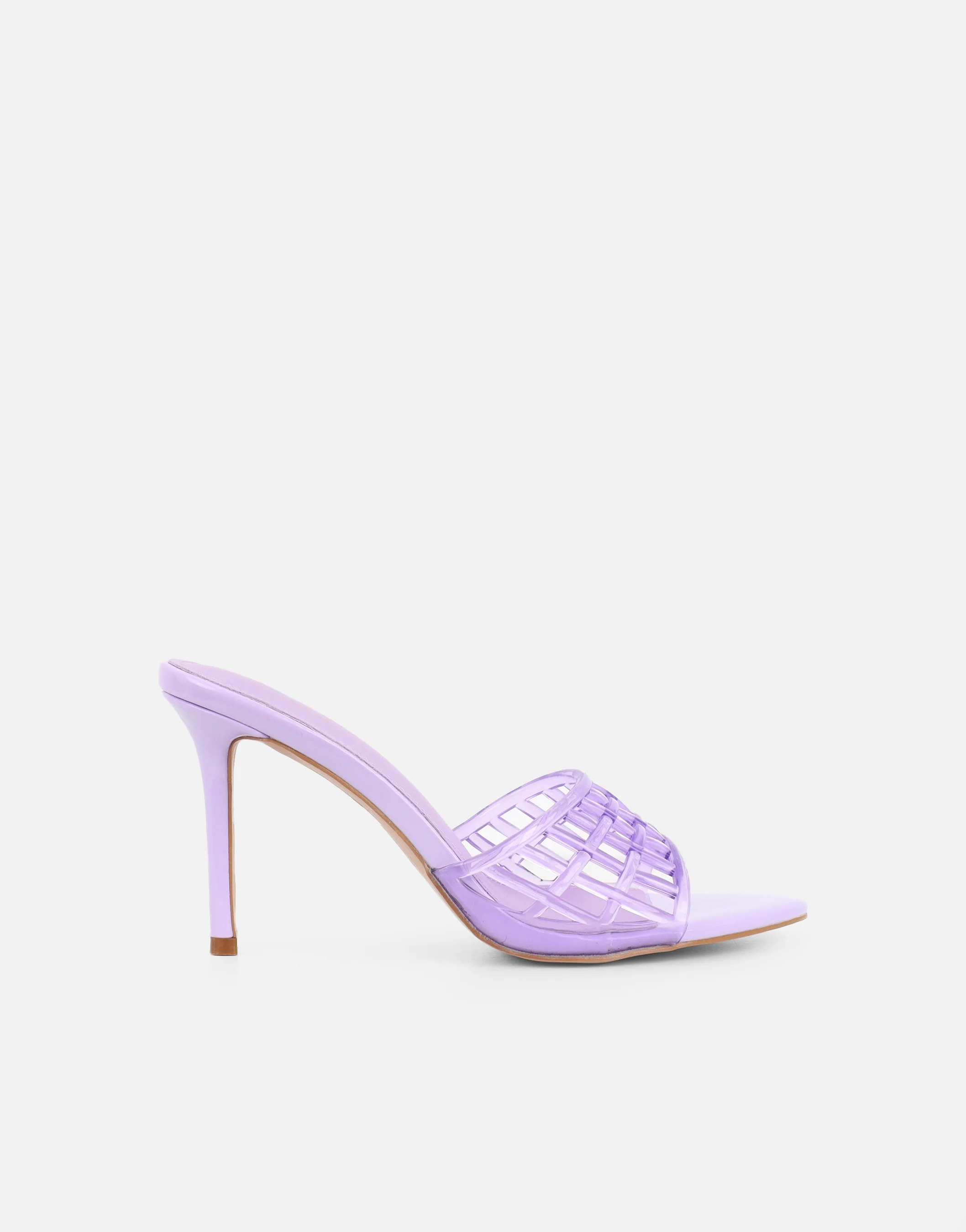 Kia Lilac Patent Heeled Sandals - Image 2
