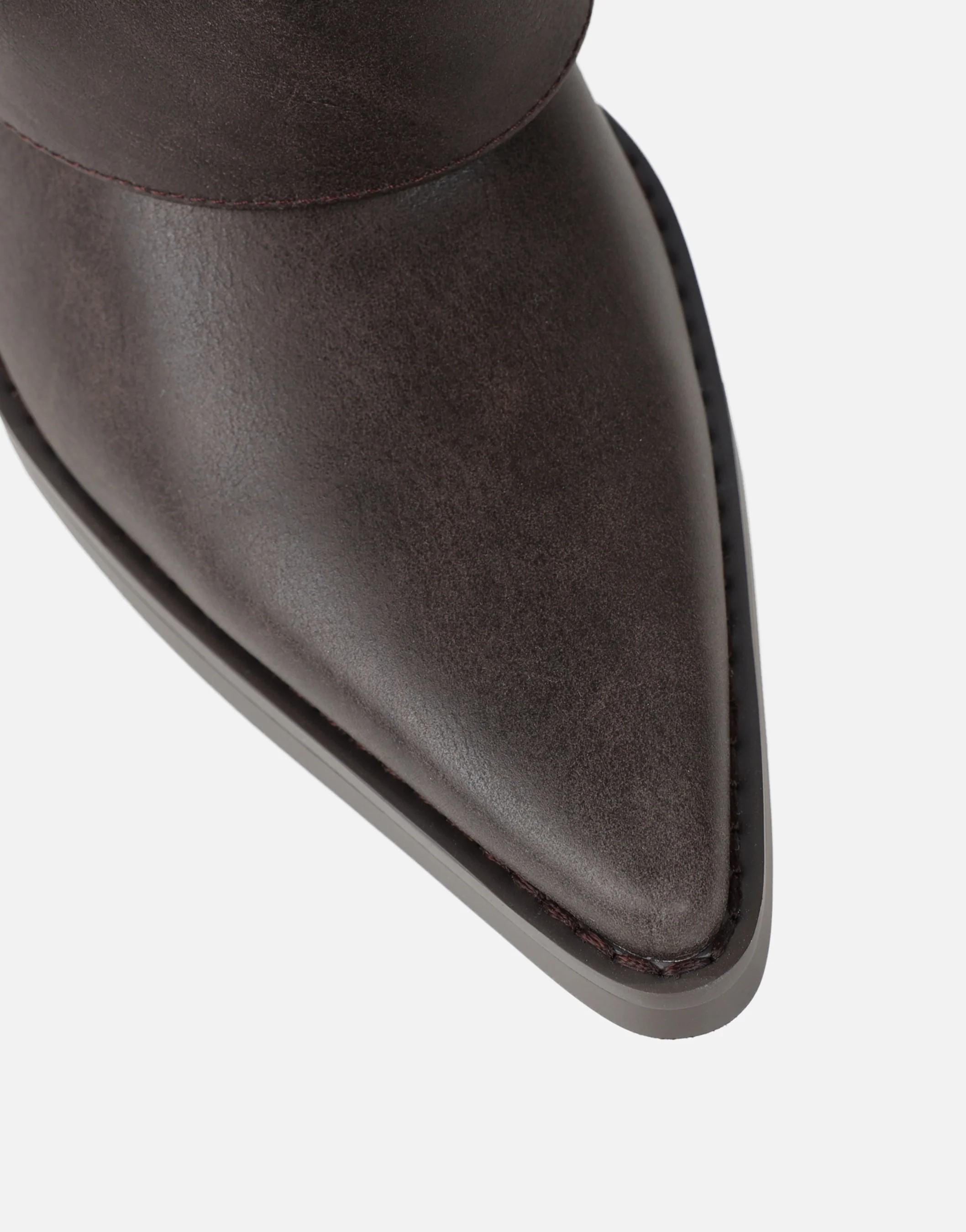 Kiarra Brown Western Foldover Heeled Boots - Image 4