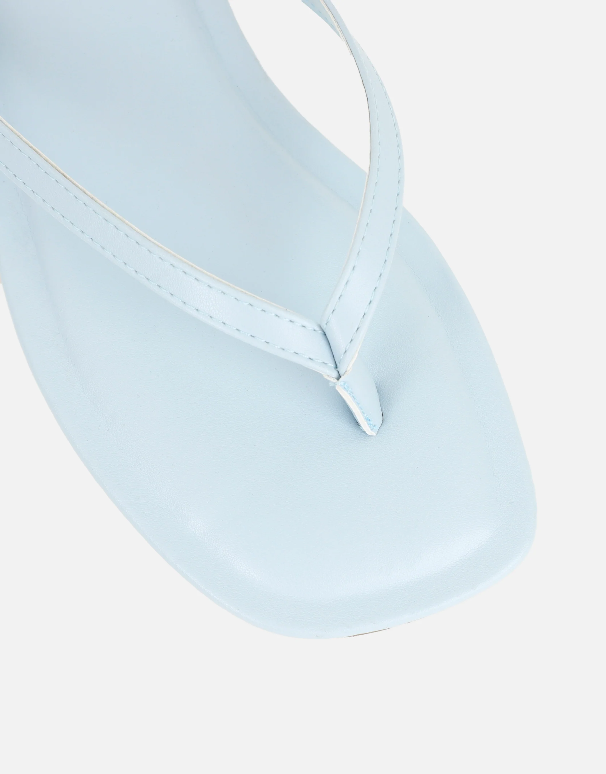 Kima Blue Flat Sandals - Image 4