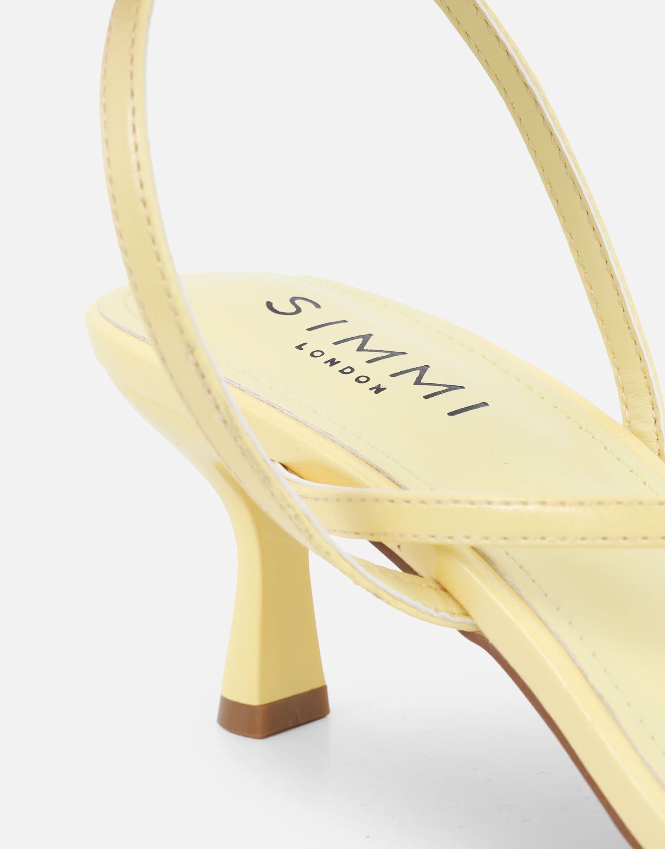 Kristan Yellow Heeled Sandals - Image 3