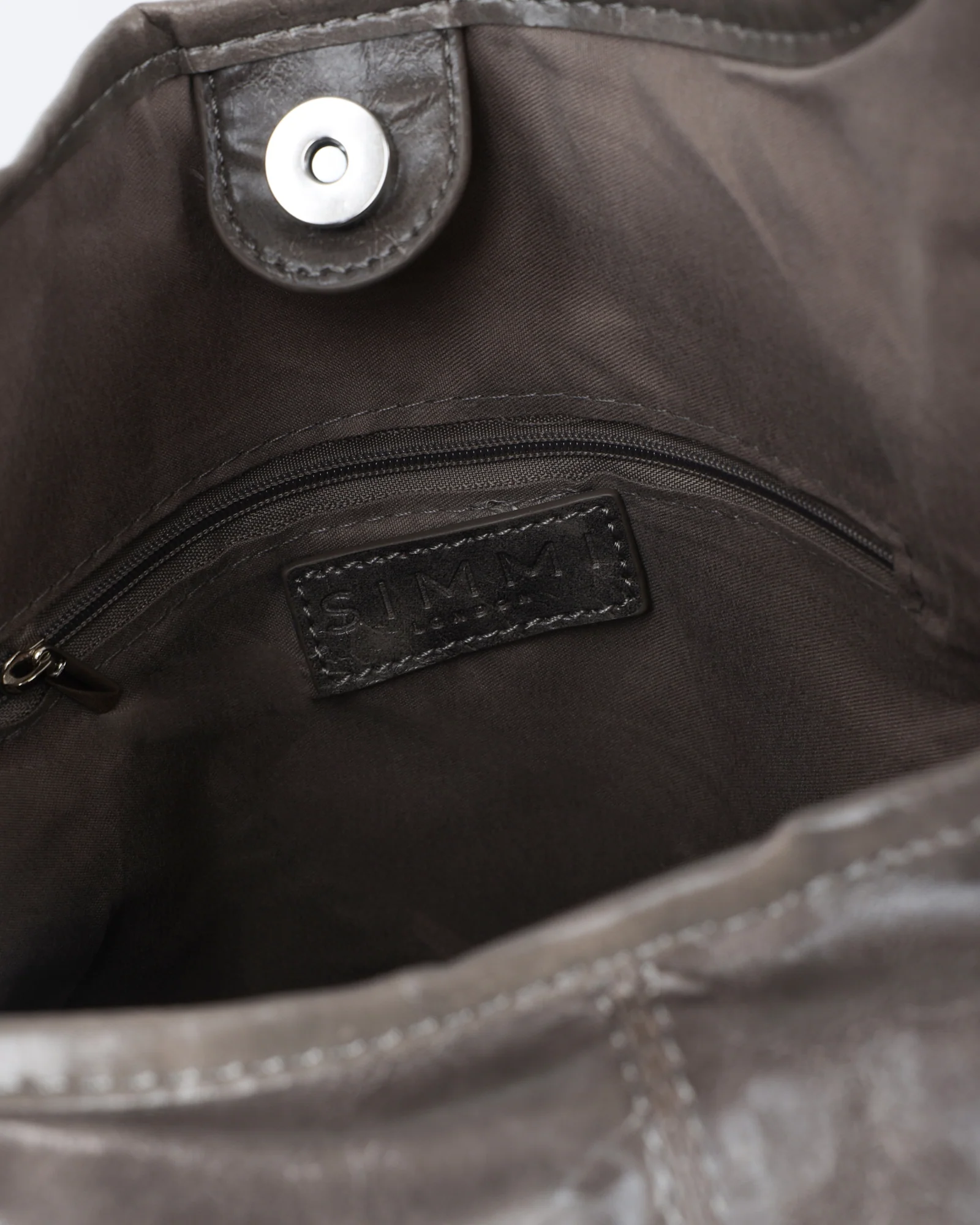 Kristy Vintage Grey Shoulder Bag - Image 6
