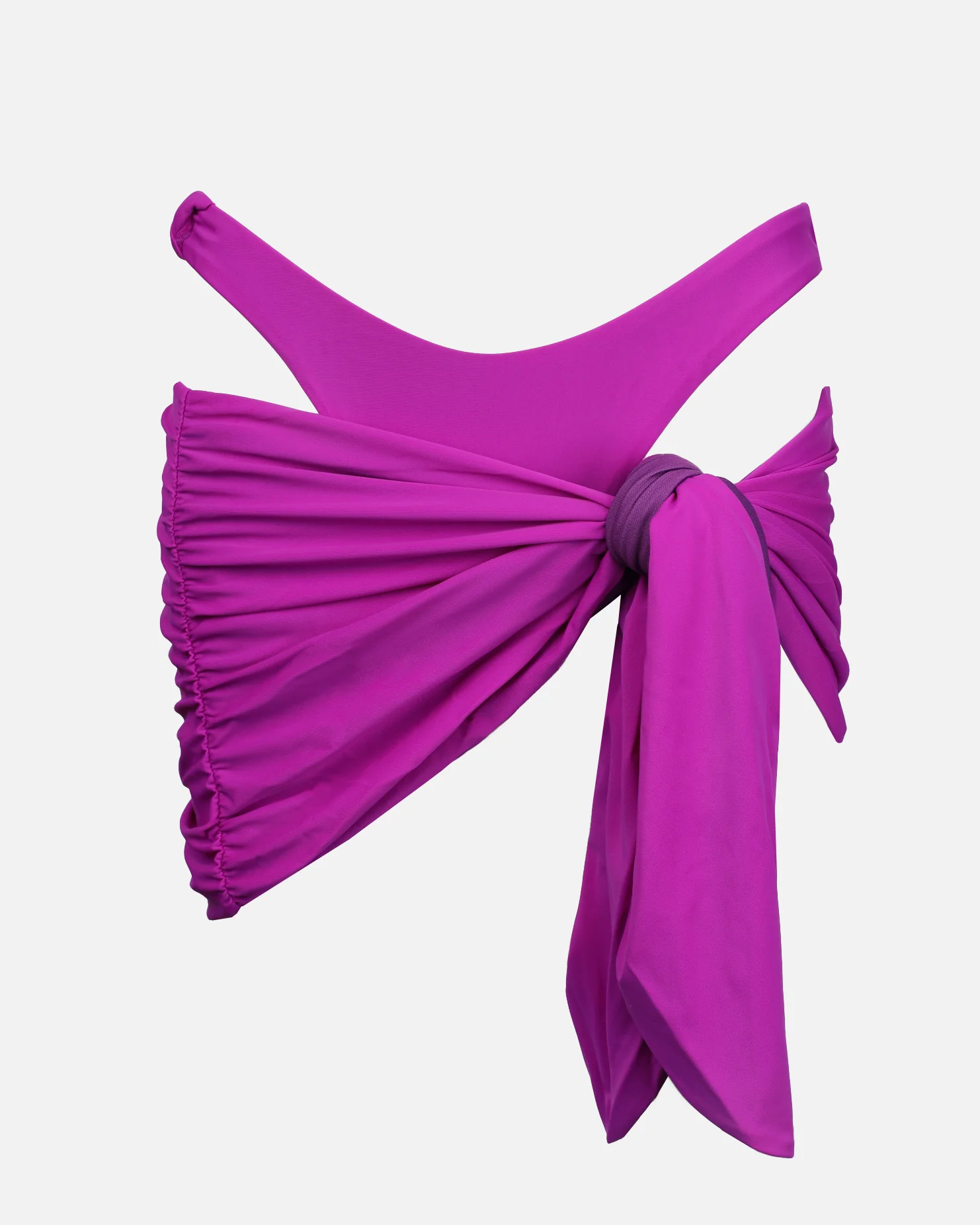 Lanai Purple Knot Detail Sarong - Image 4