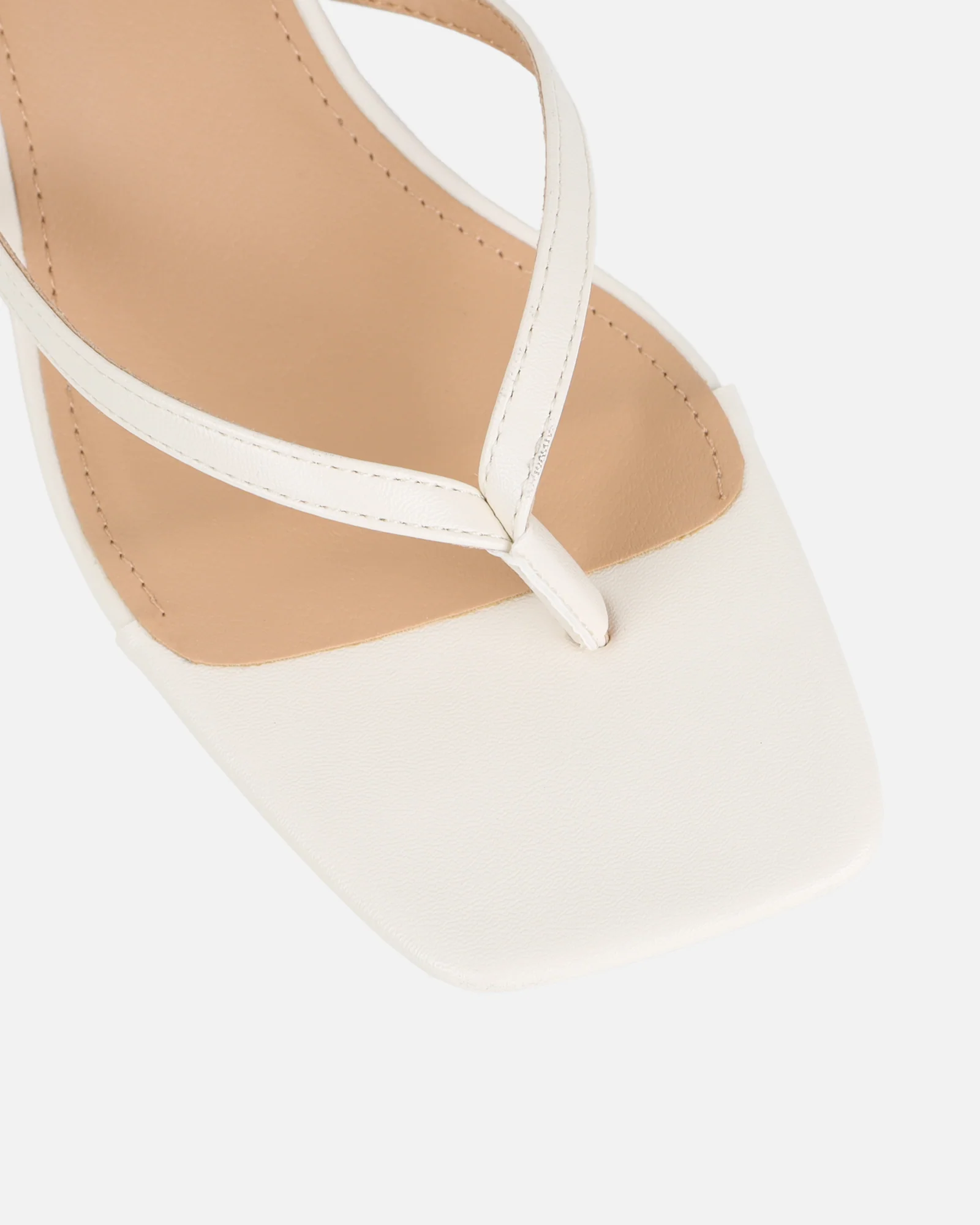 Laura Stone Toe Thong Kitten Heeled Sandals - Image 4