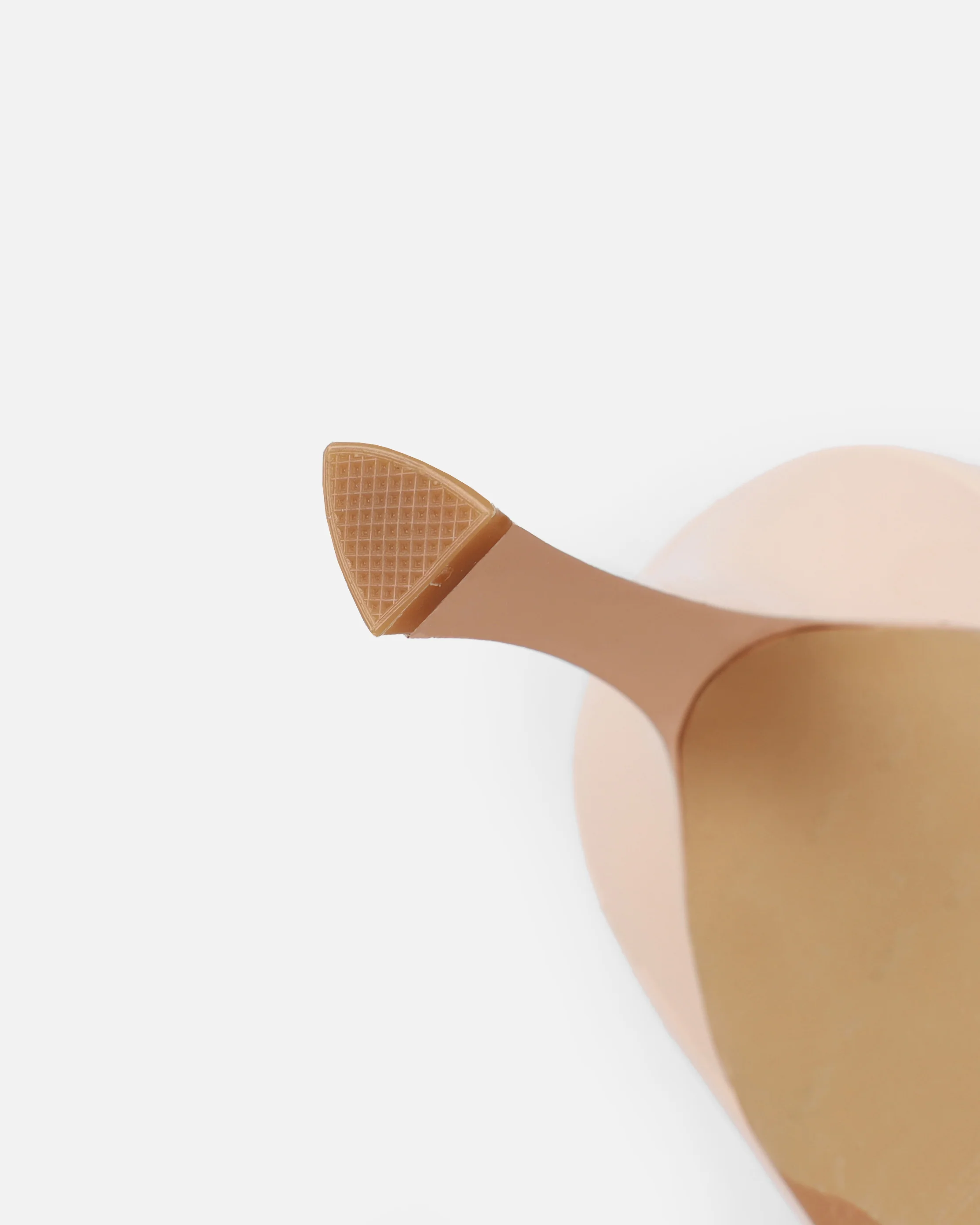 Laylin Clear Nude Diamante Sling Back Court Shoes - Image 3