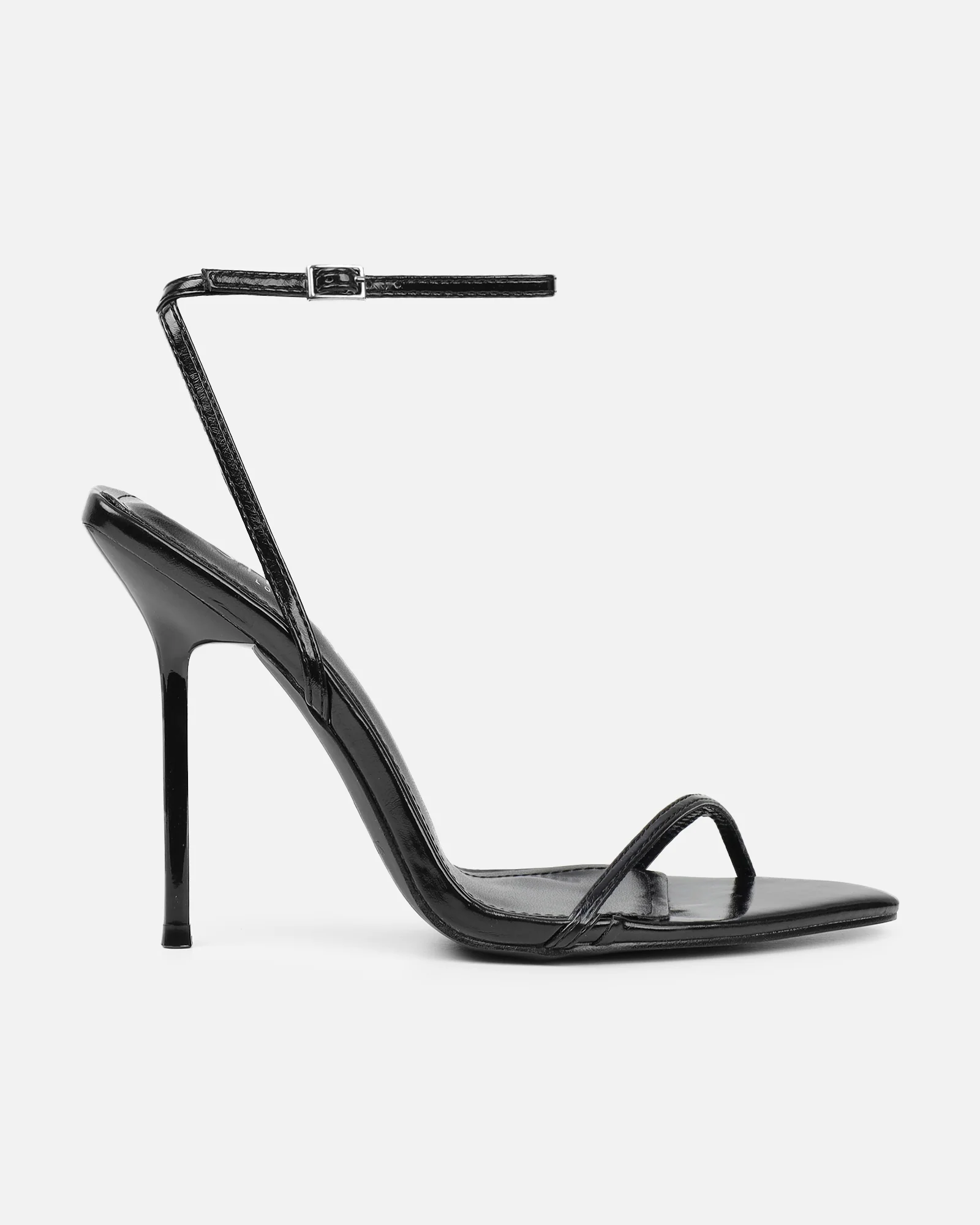 Layne black strappy heeled sandals - Image 3