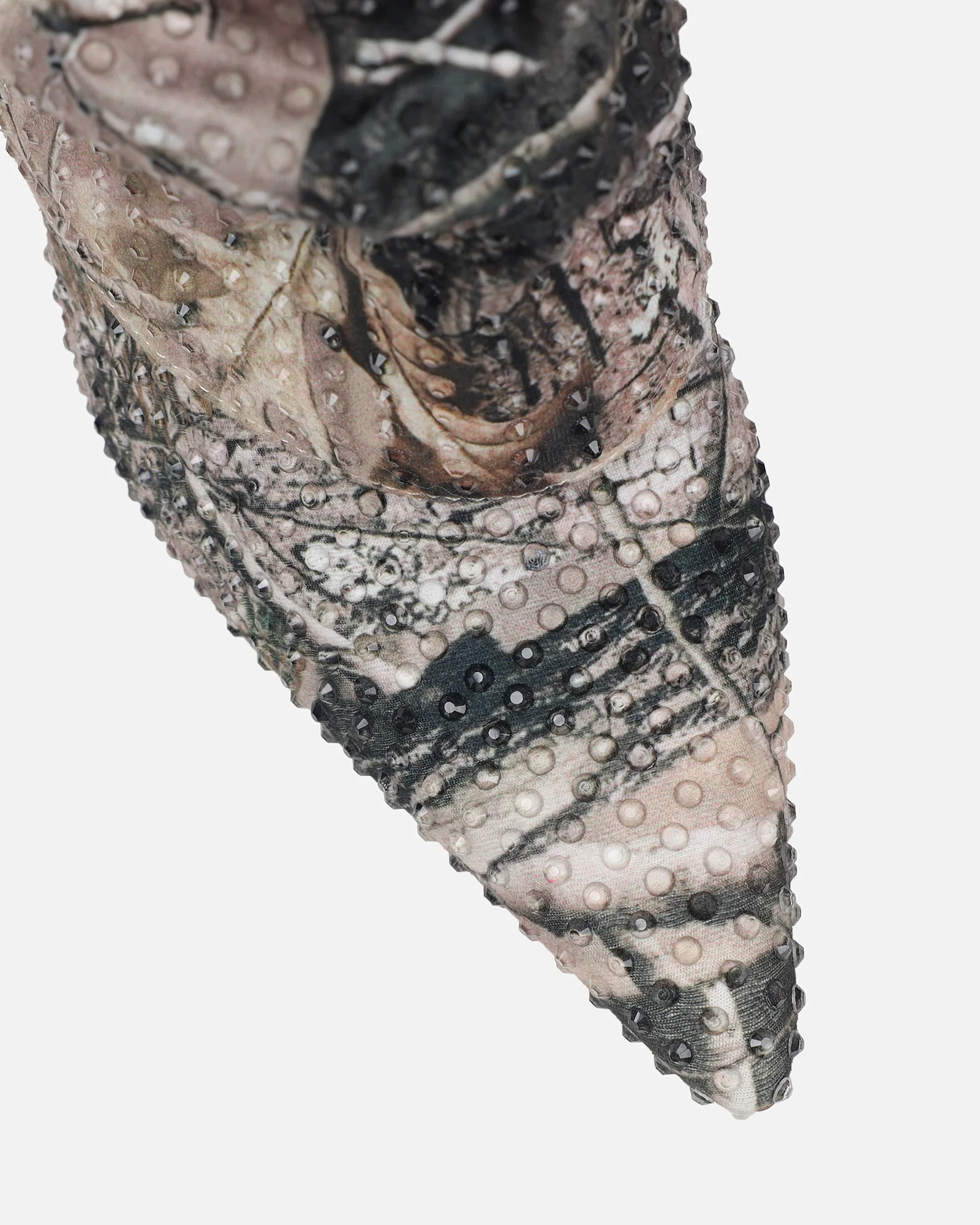 Ledger Natural Print Dew Drop Fold Over Heeled Boots - Image 4