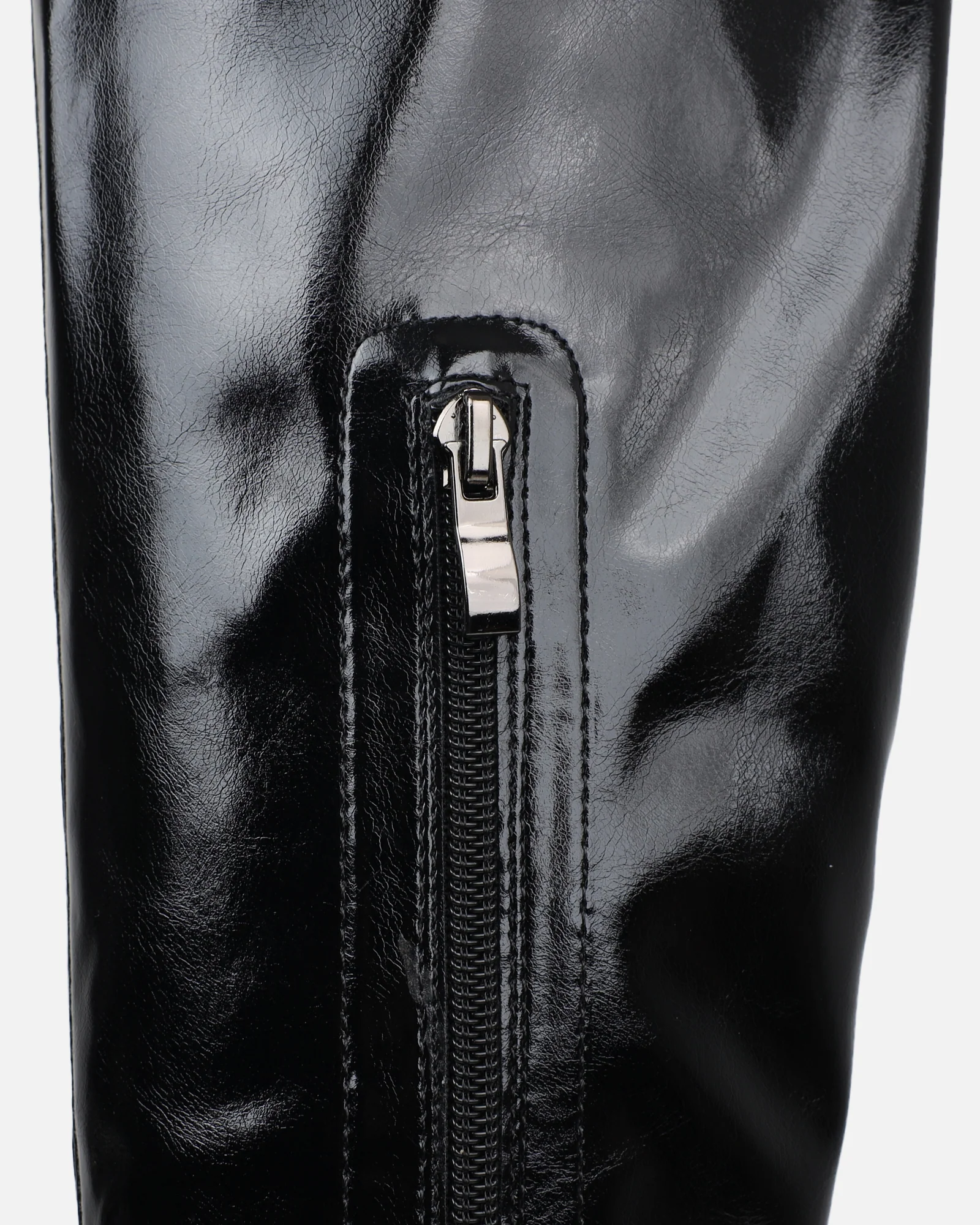 Lewie Black Stretch Over The Knee Boots - Image 4