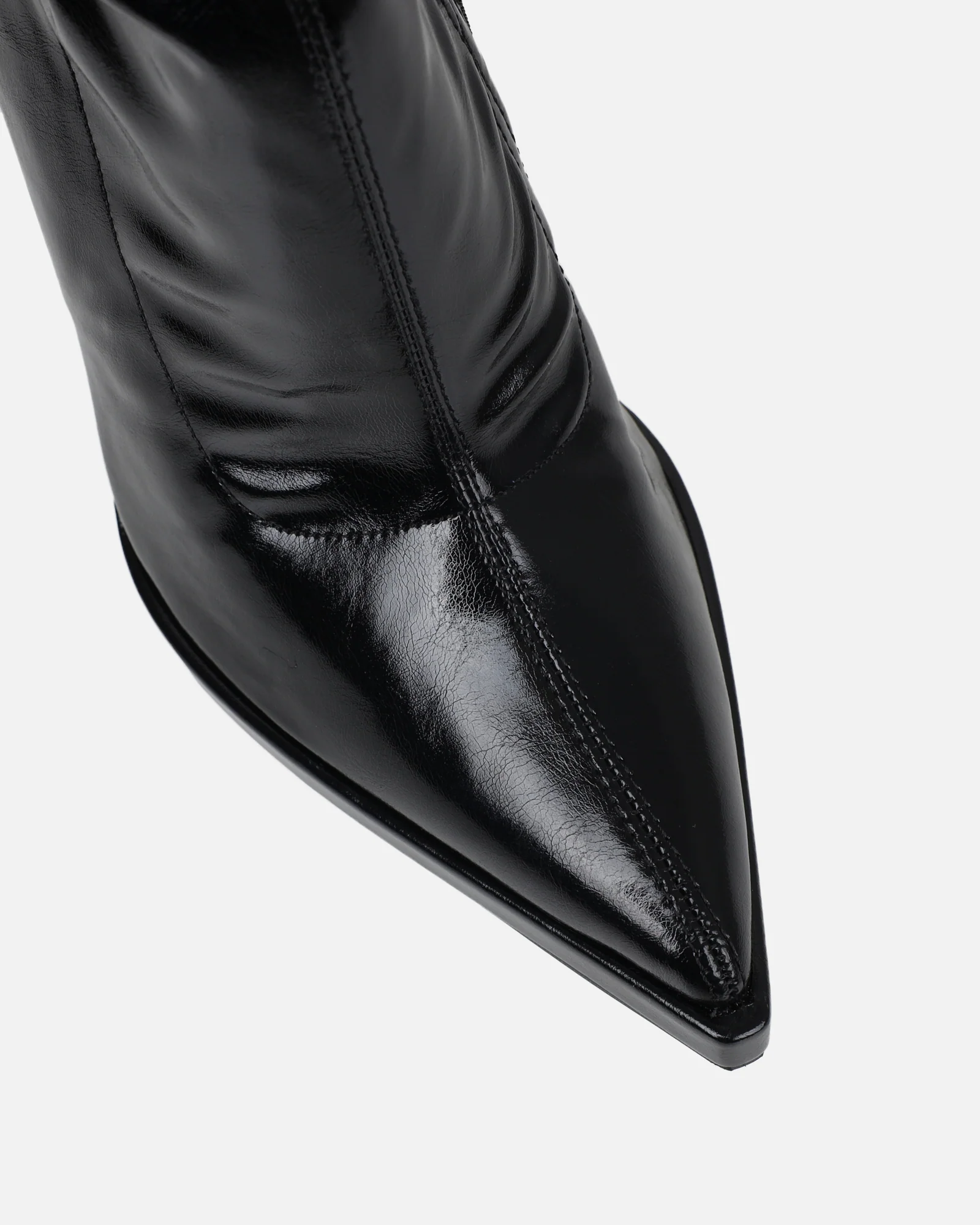 Lewie Black Stretch Over The Knee Boots - Image 5