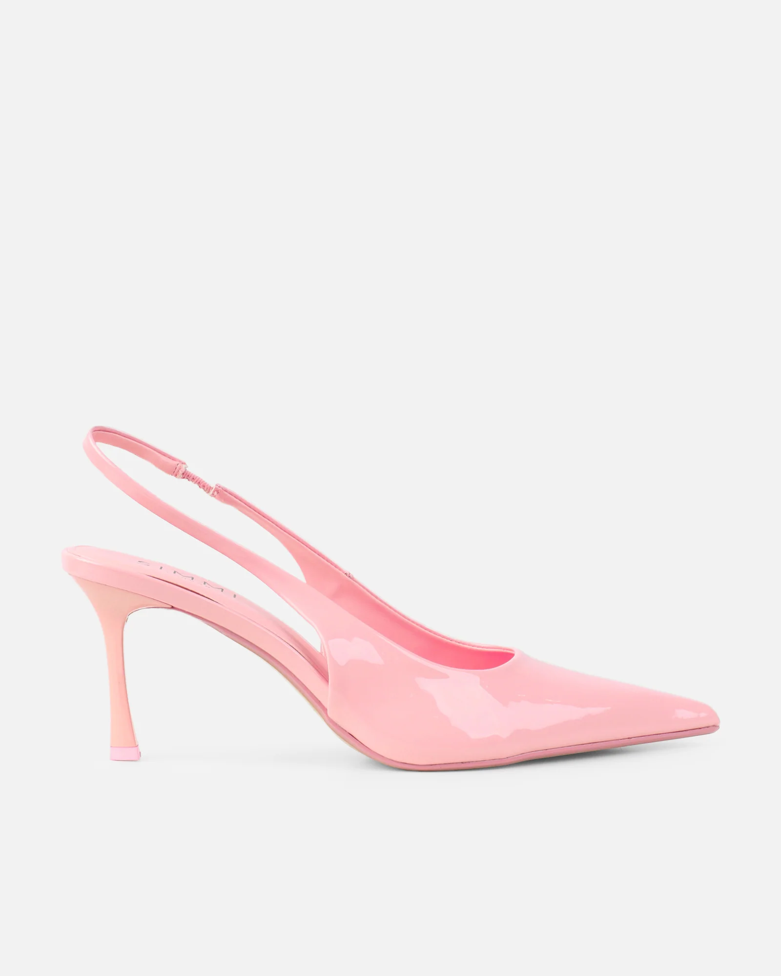 Liorra Pink Patent Sling Back Court Shoes - Image 2