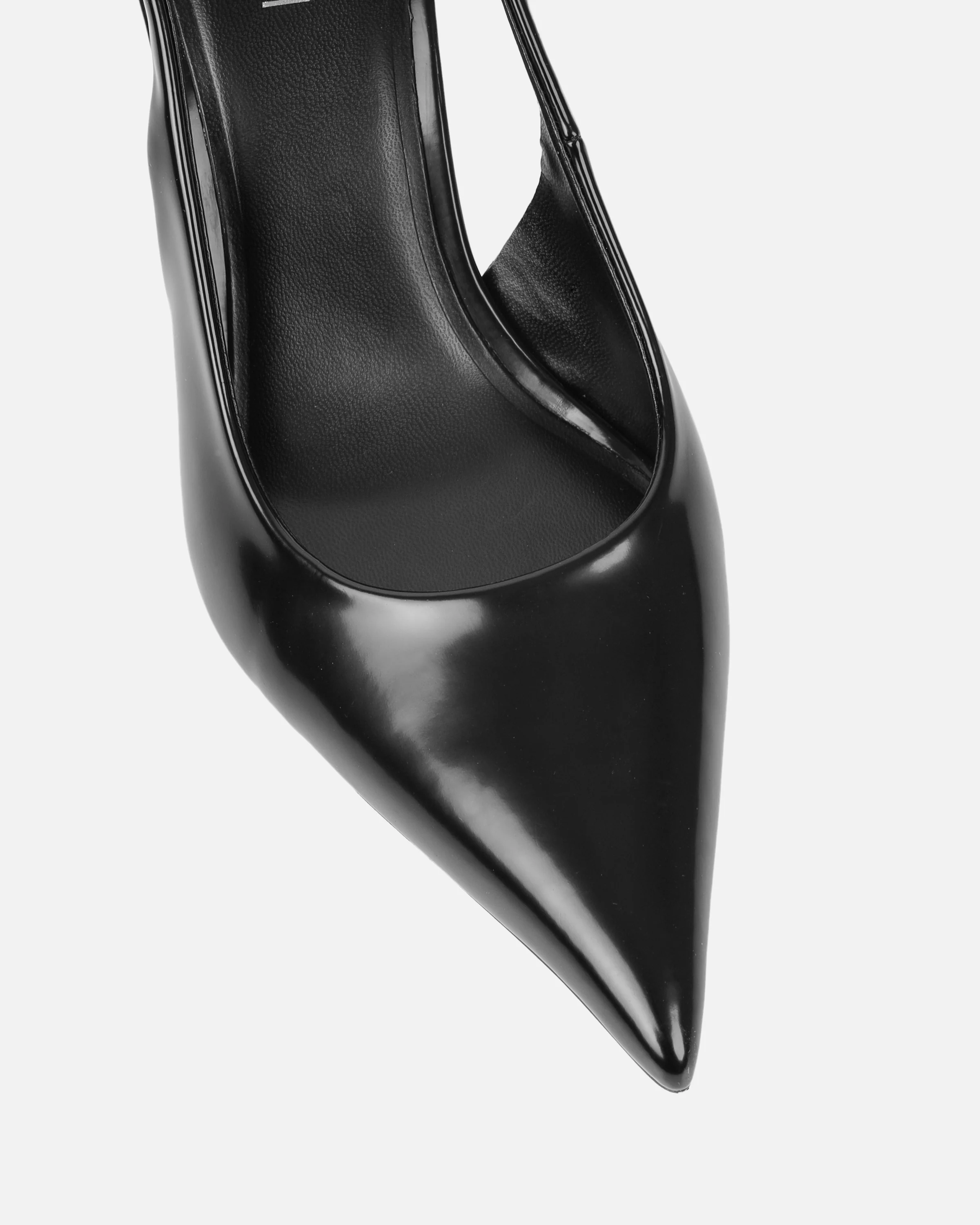 Liorra Wide Fit Black Sling Back Court Shoe - Image 4