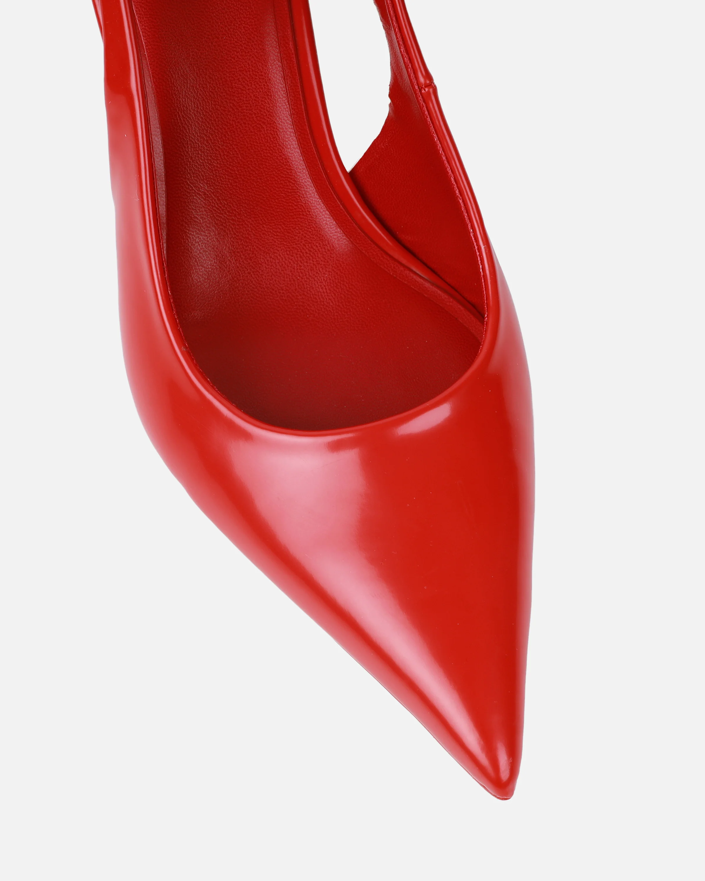 Liorra Wide Fit Red Sling Back Court Shoes - Image 4