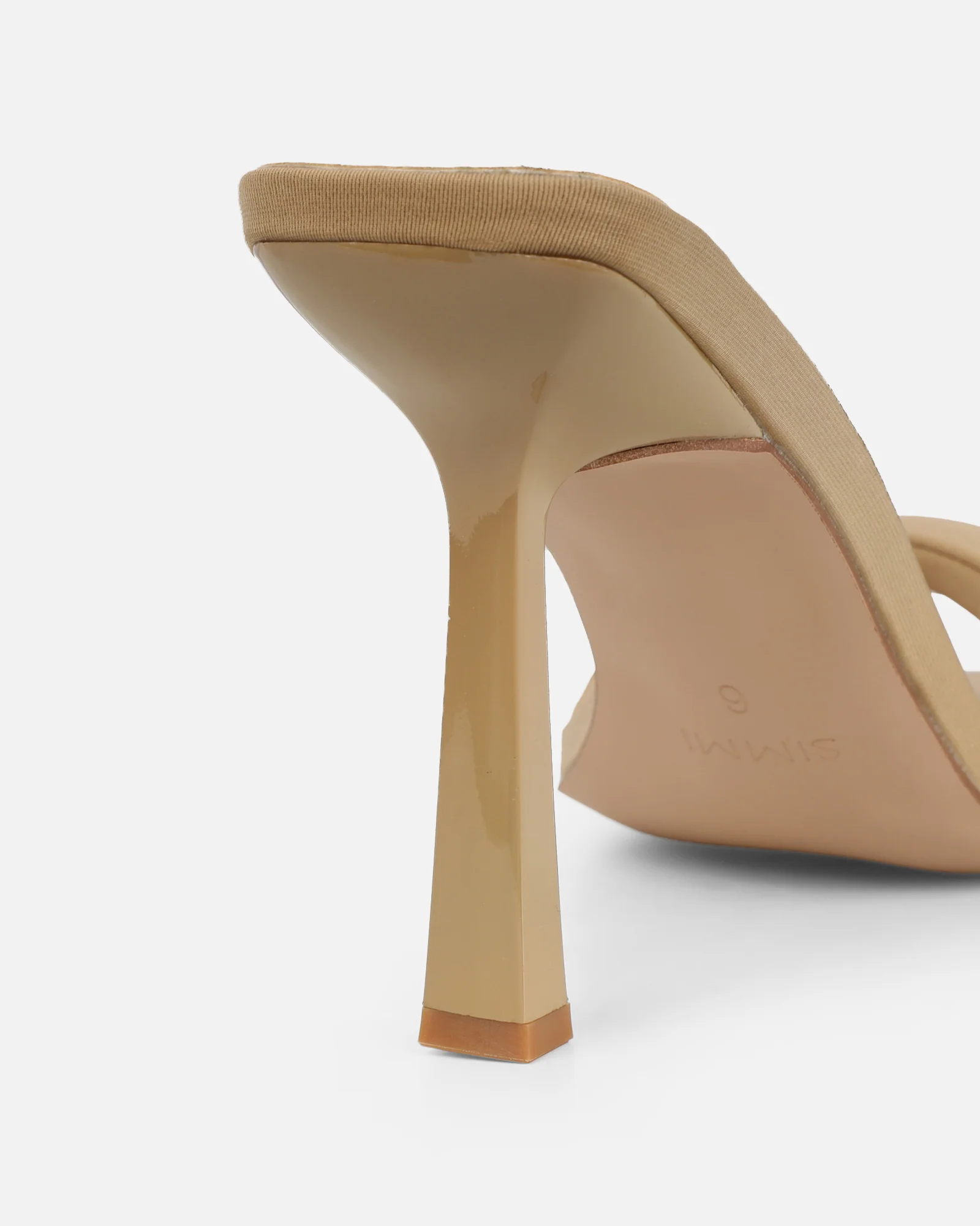 Lolly Nude Lycra Padded Mules - Image 3