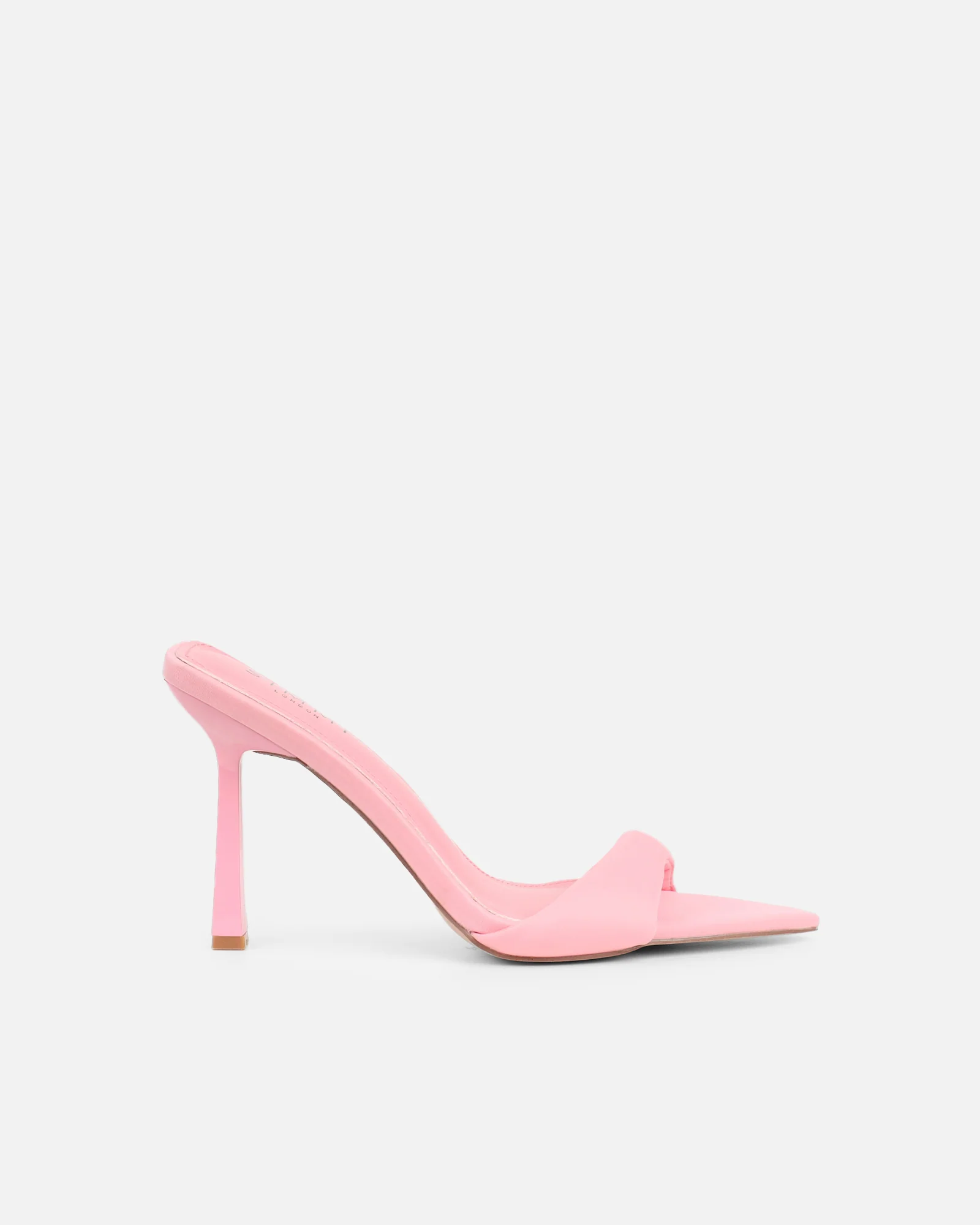 Lolly Pink Lycra Padded Mules - Image 2