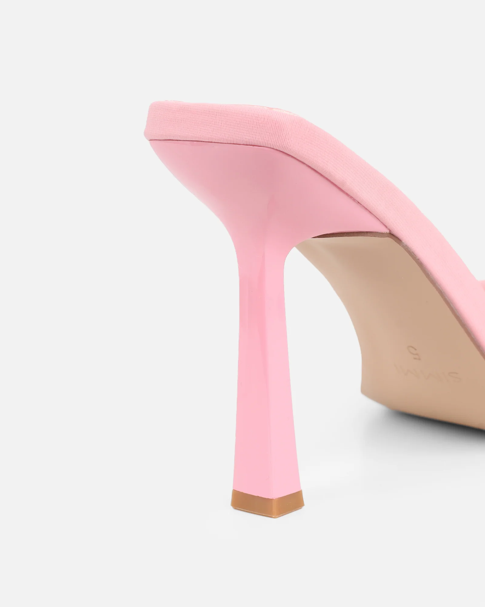 Lolly Pink Lycra Padded Mules - Image 3