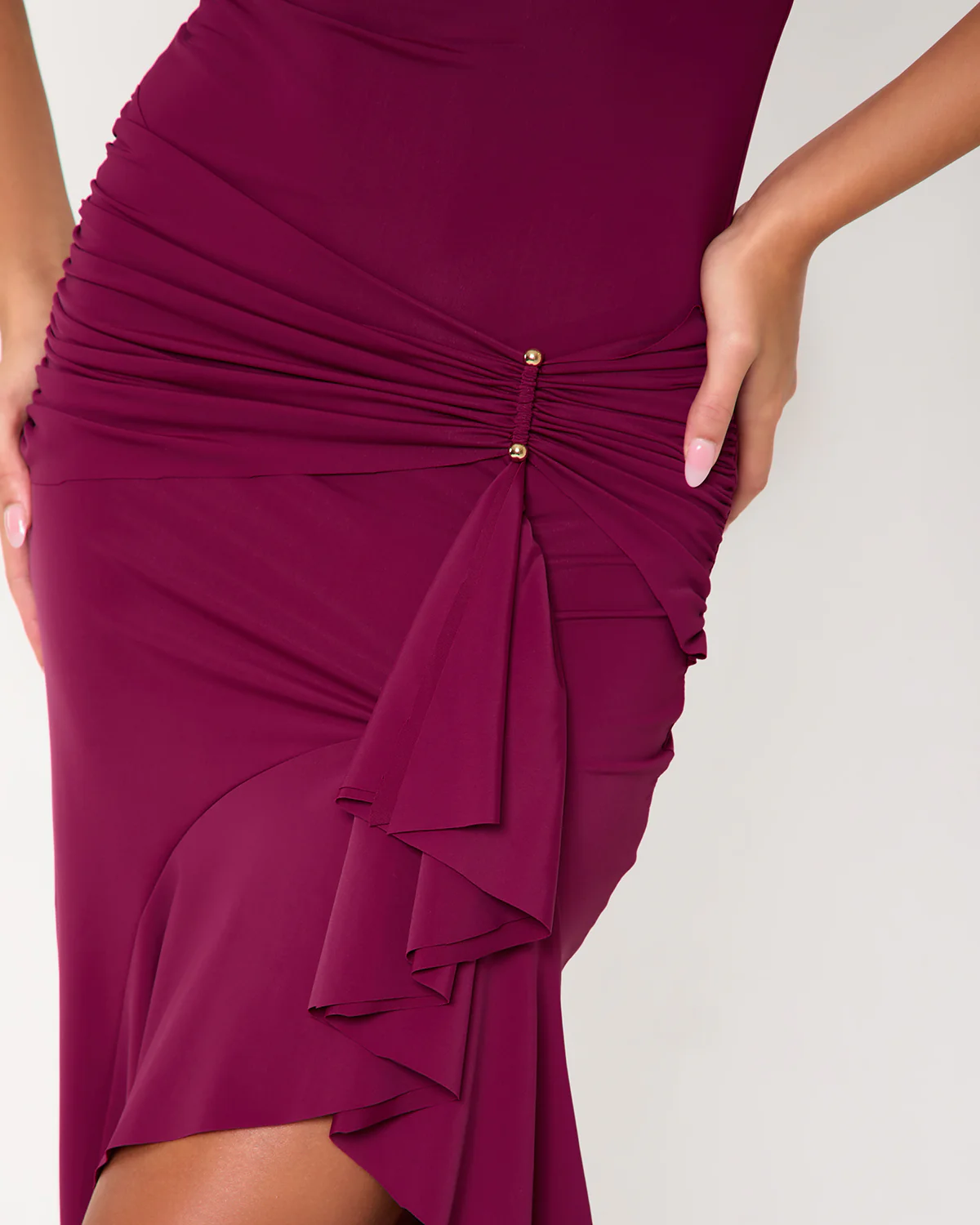 Long Island Off The Shoulder Ruffle Hem Maxi Dress - Image 3