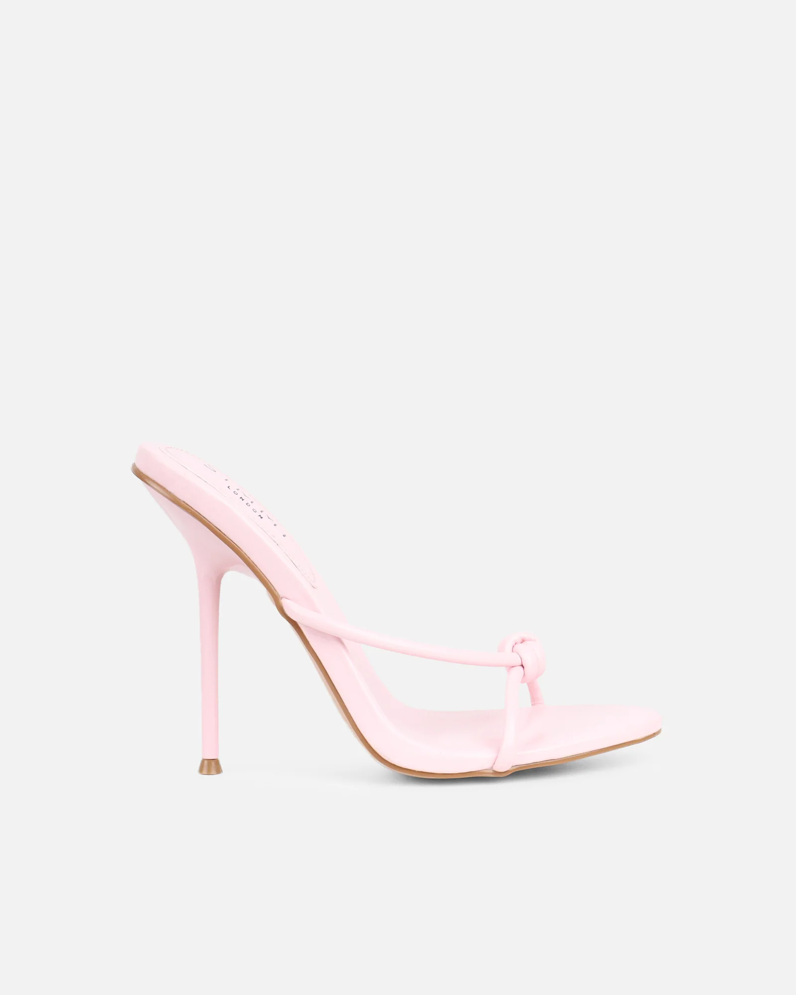 Louna Pink Twist Heeled Sandals - Image 2