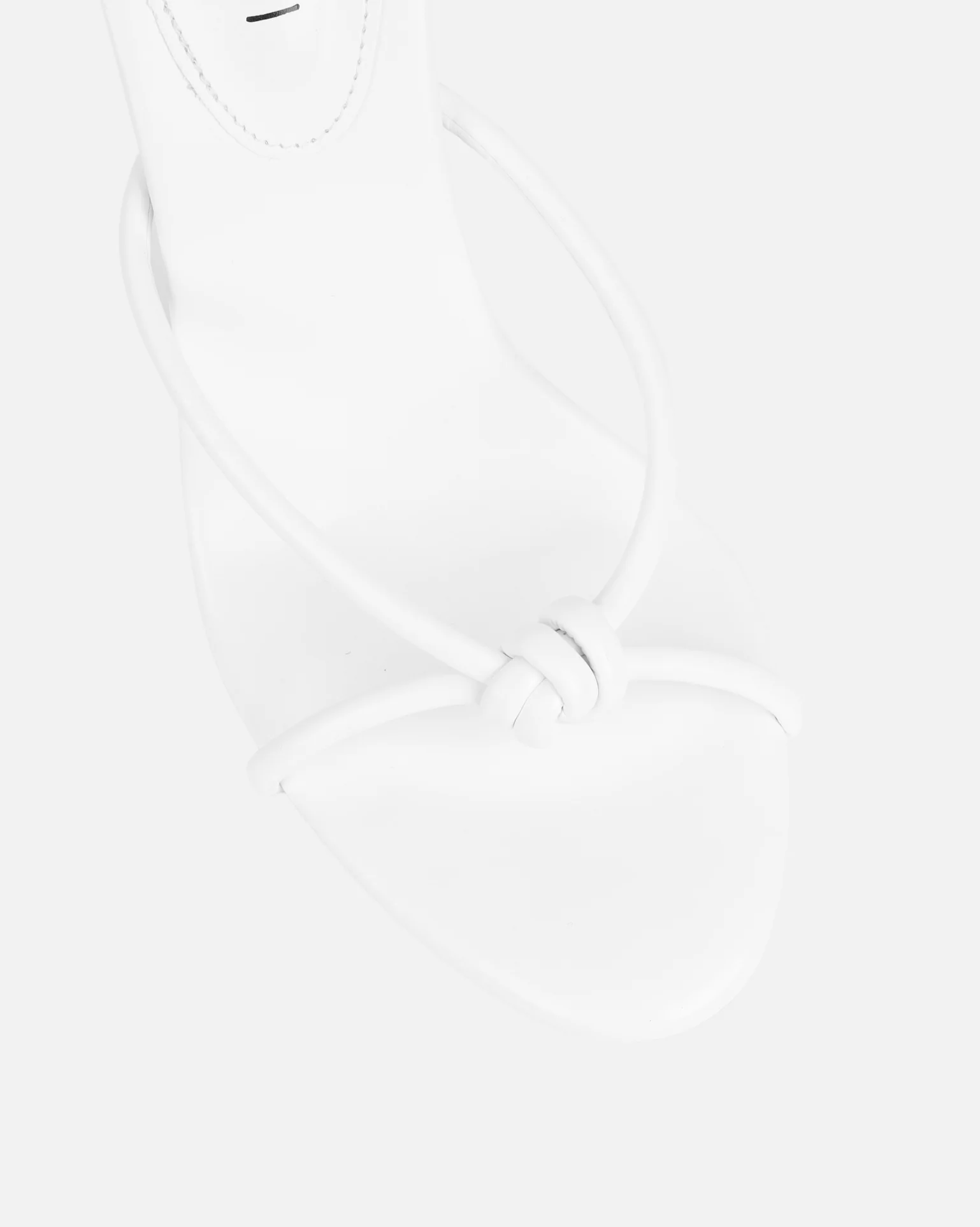Louna White Twist Heeled Sandals - Image 4