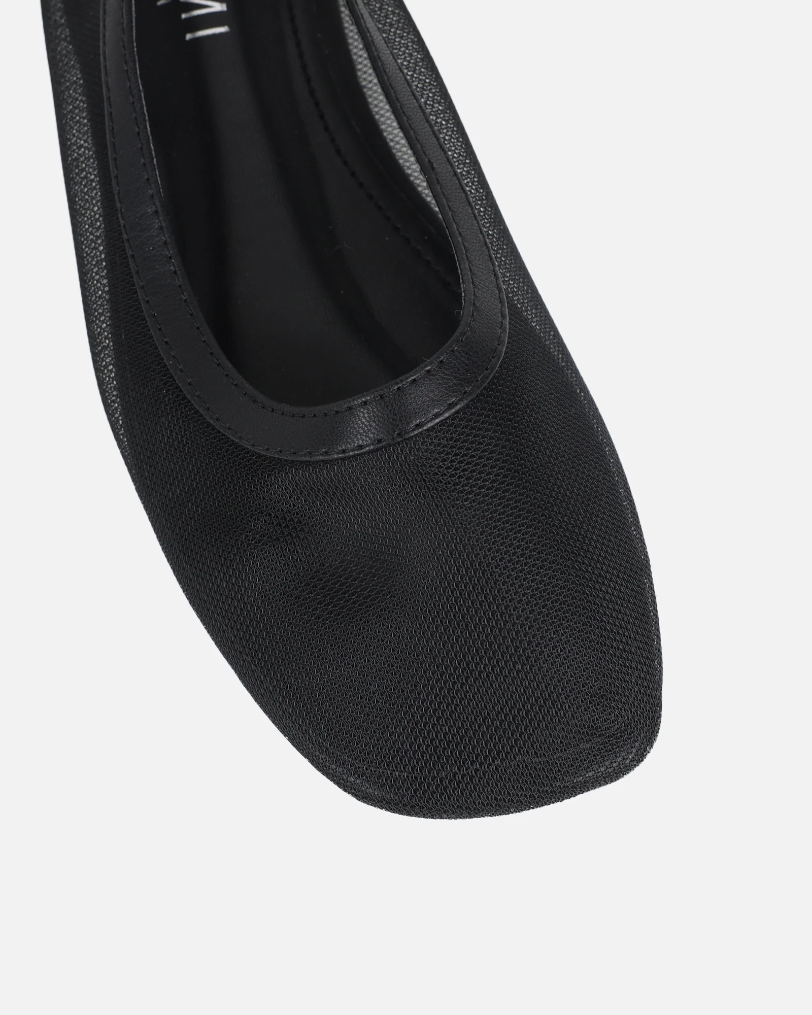Luanne Black Mesh Ballerina Flats - Image 5