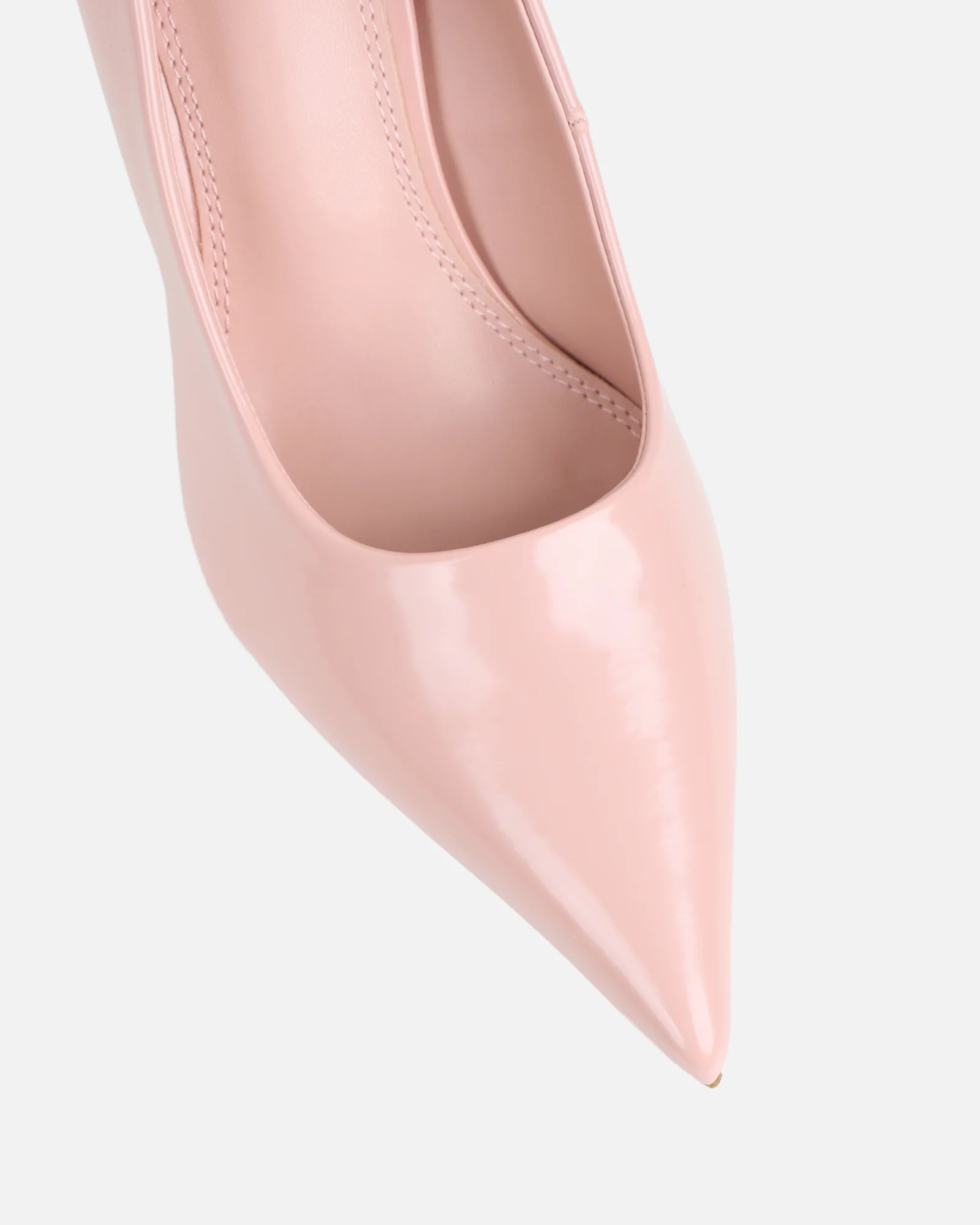 Luka Pink Low Heeled Court Shoes - Image 4