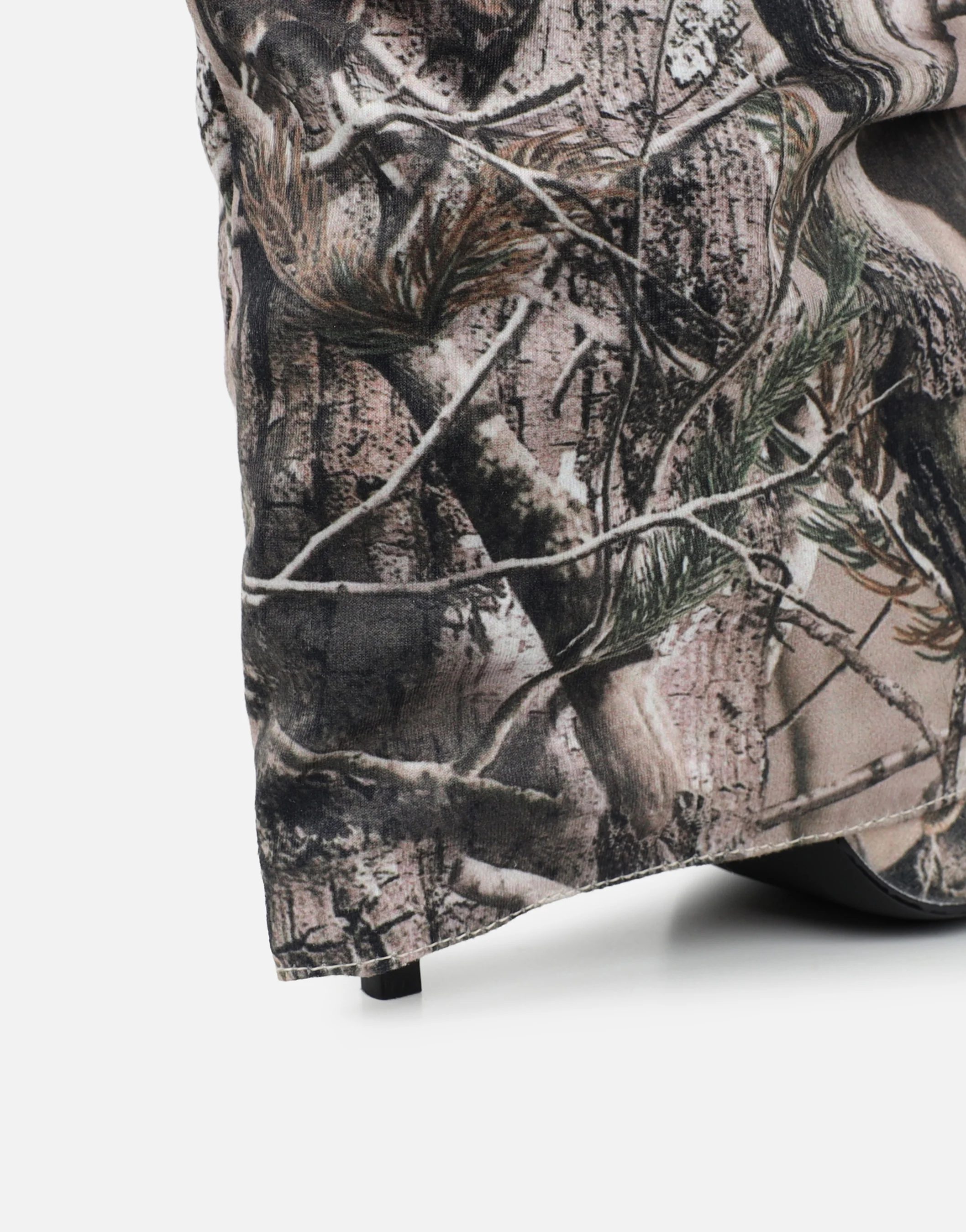 Lukas Natural Print Fold Over Heeled Boots - Image 3