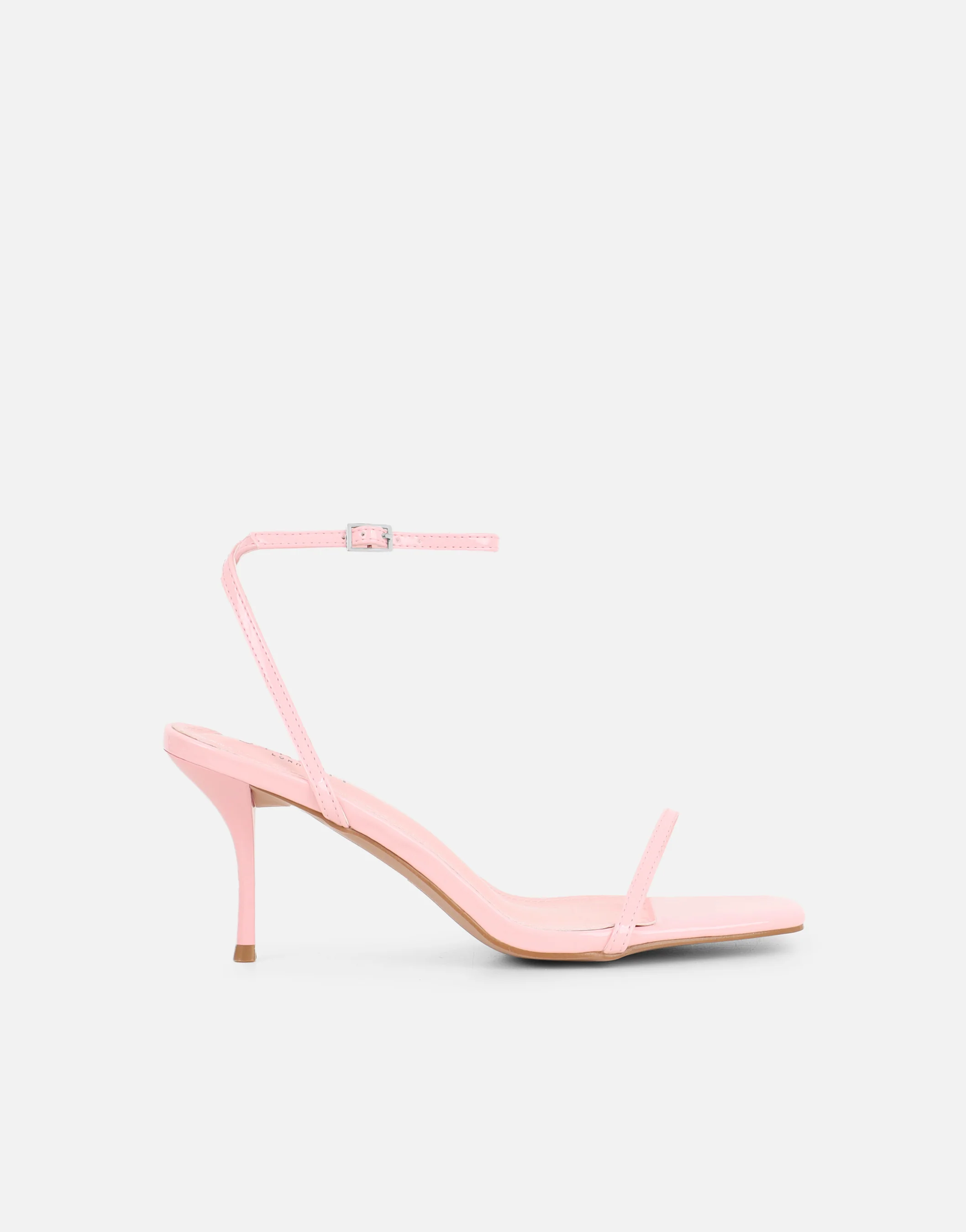 Lula Pink Patent Heeled Sandals - Image 2