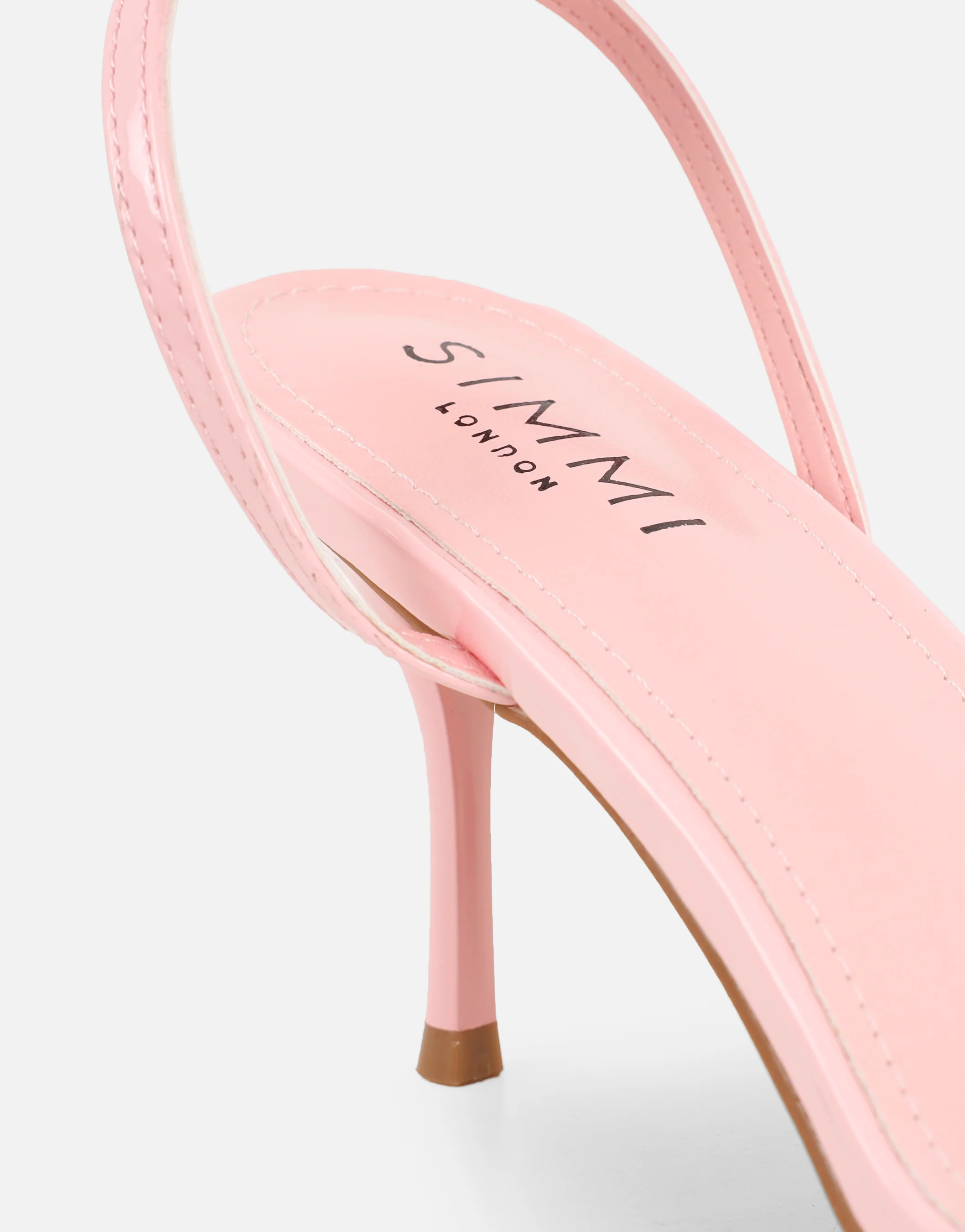 Lula Pink Patent Heeled Sandals - Image 3