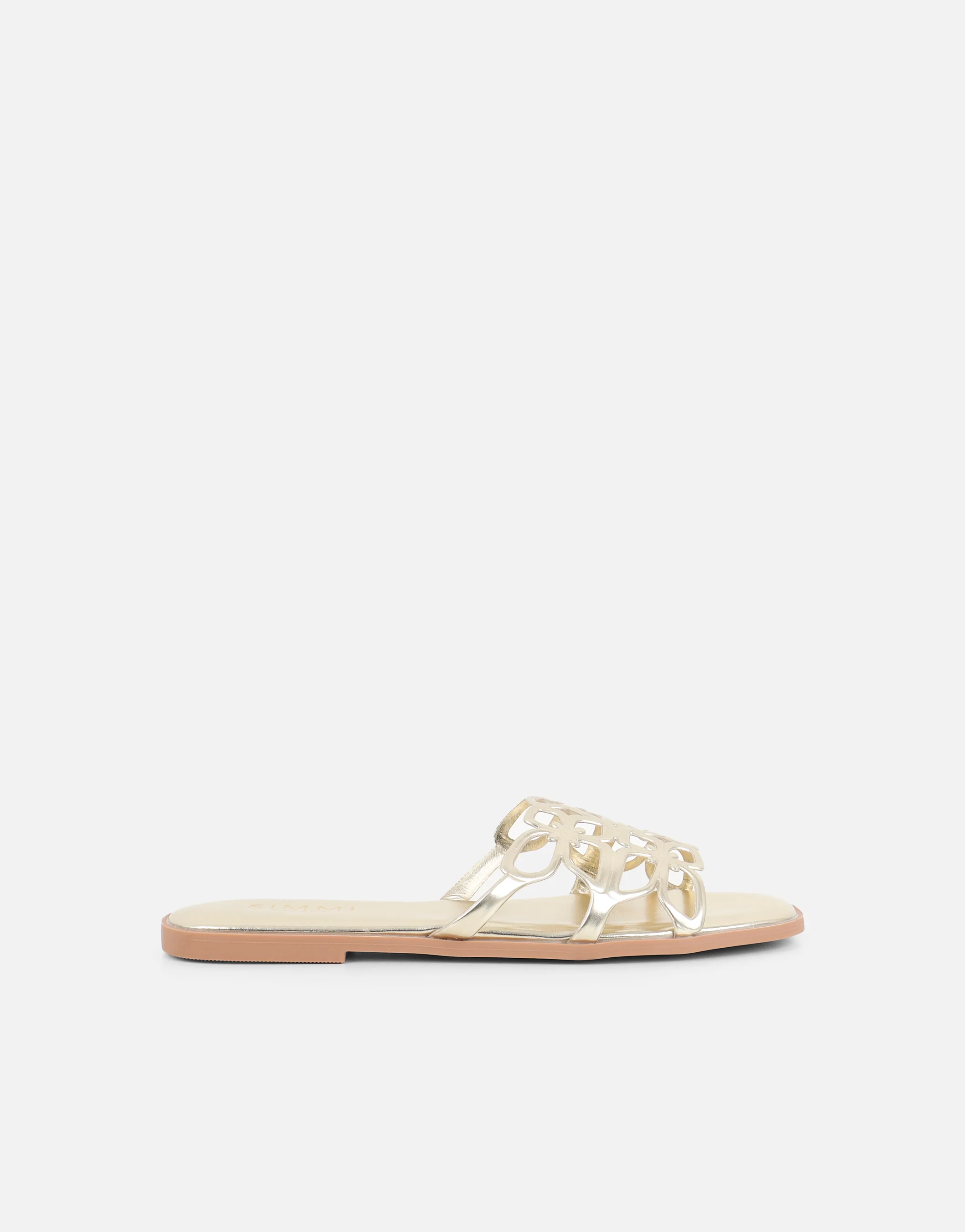Lumi Gold Slip On Flat Sandals - Image 2