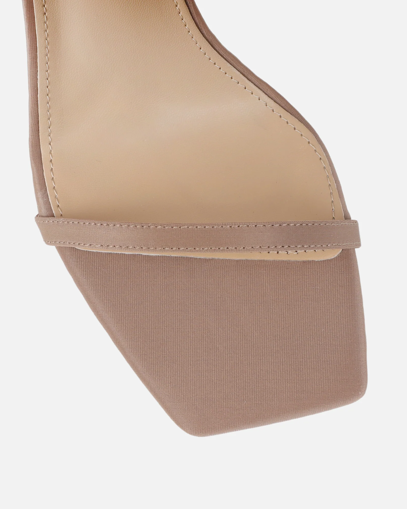 Macenna Nude Lycra Heeled Sandals - Image 4