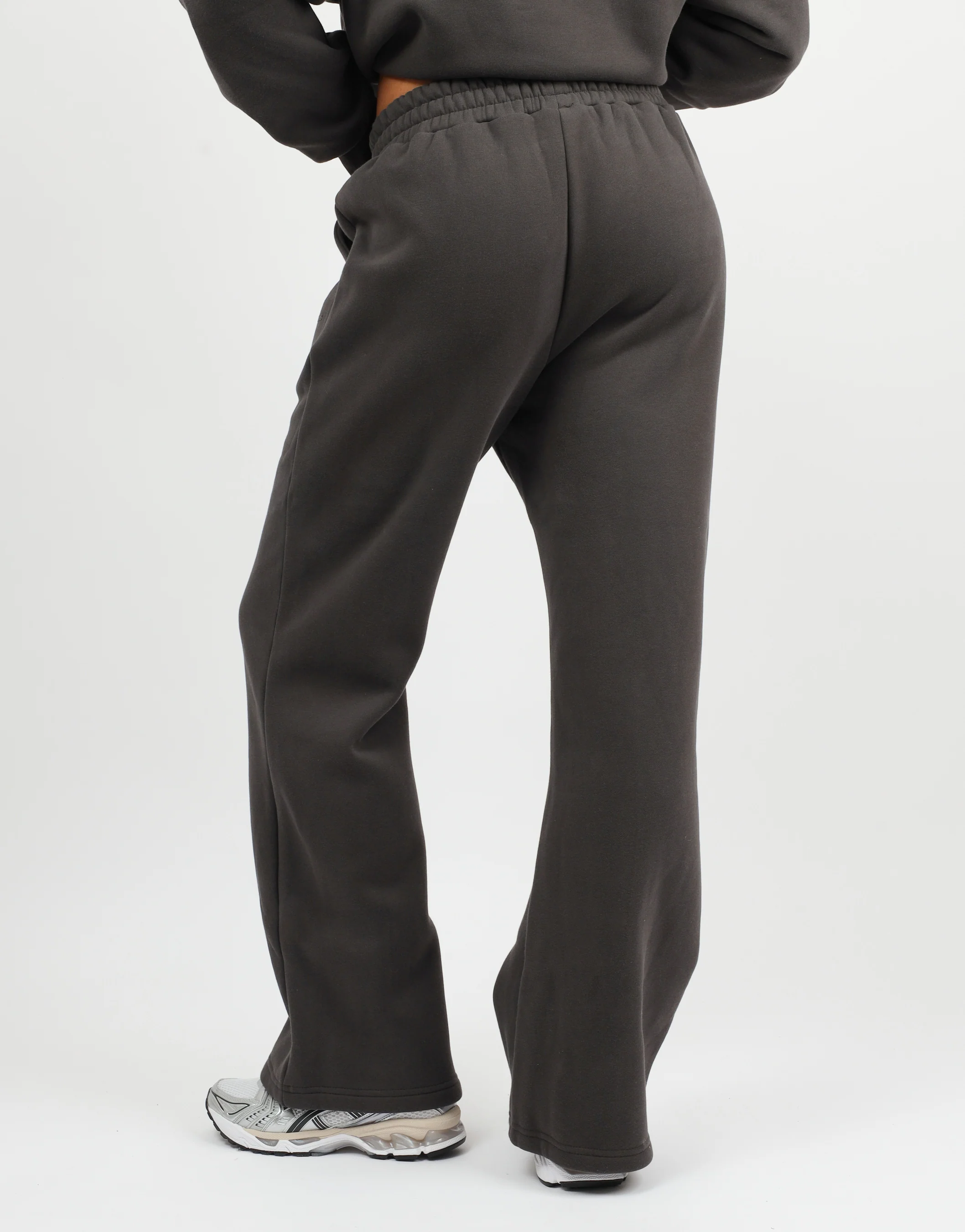 Maddie Simmi Studios Essentials Flared Joggers in Dark Grey - Image 3